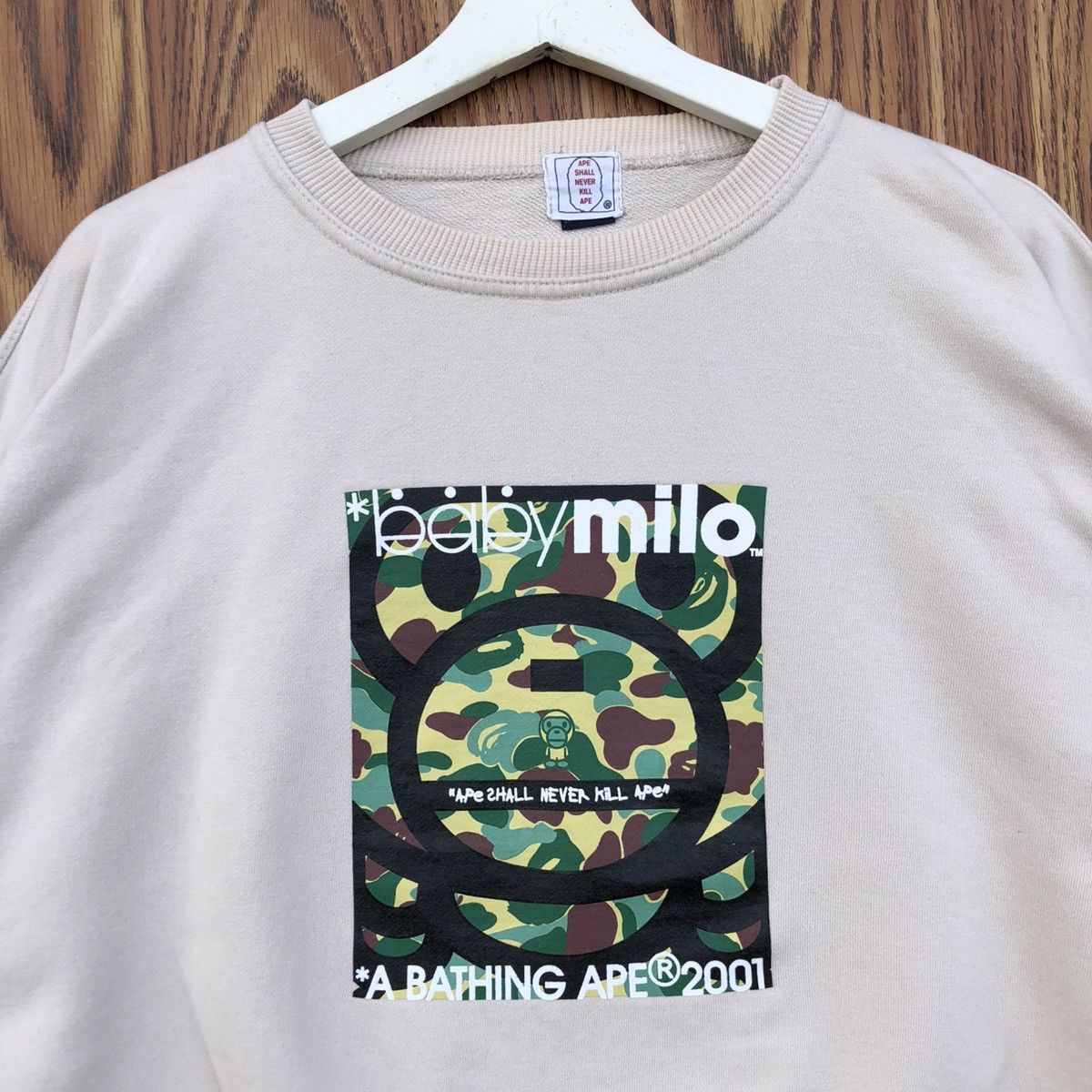 Japanese Brand Vintage Baby Milo by Bathing Ape Sweatshirt Size US L / EU 52-54 / 3 - 3 Thumbnail