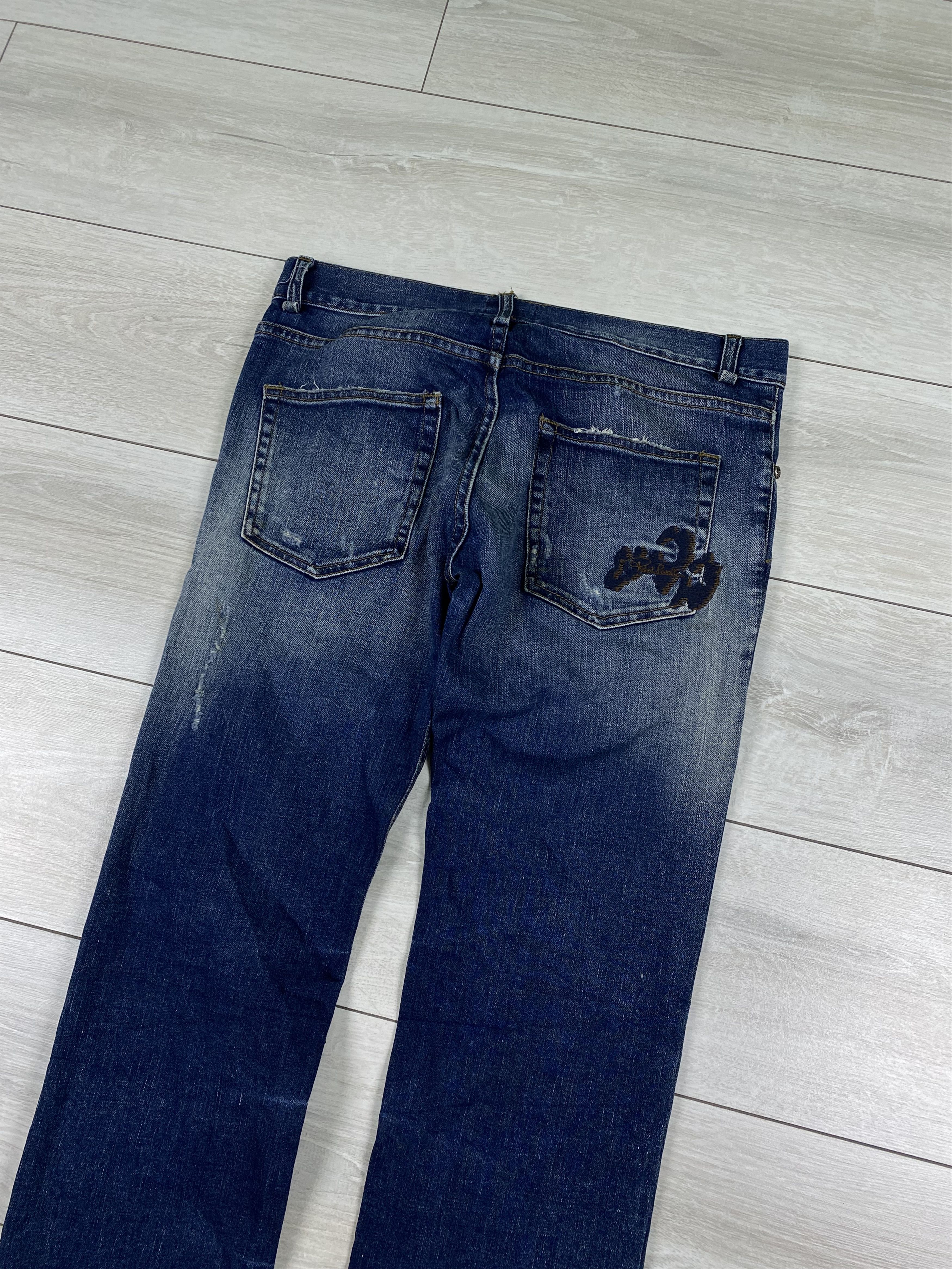 Roberto Cavalli Vintage Roberto Cavalli washed distressed logo skinny jeans Size US 32 / EU 48 - 2 Thumbnail