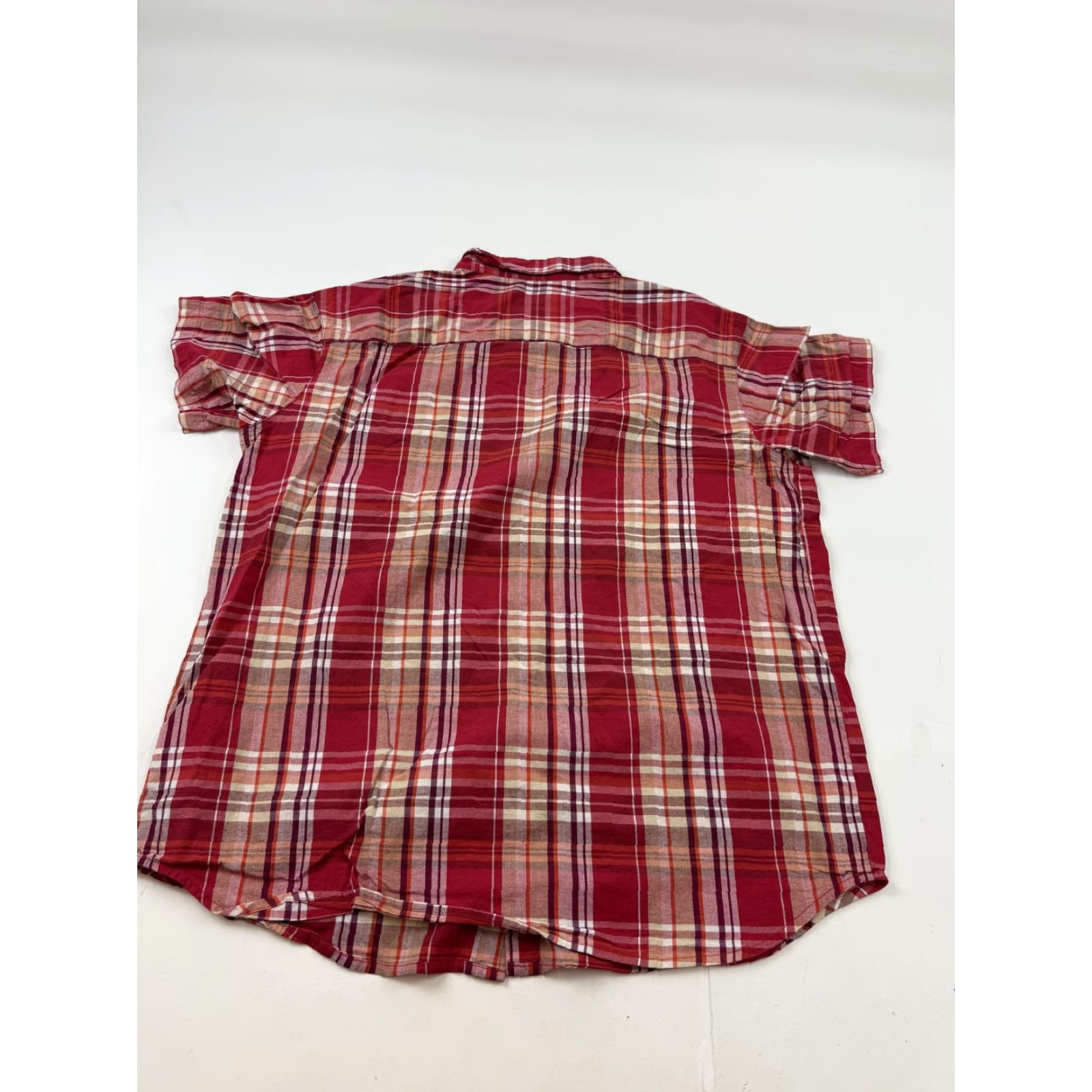 Vintage Columbia Shirt Mens XL Red Plaid Short Sleeve Button Front Regular Fit Casual Size US XL / EU 56 / 4 - 6 Thumbnail