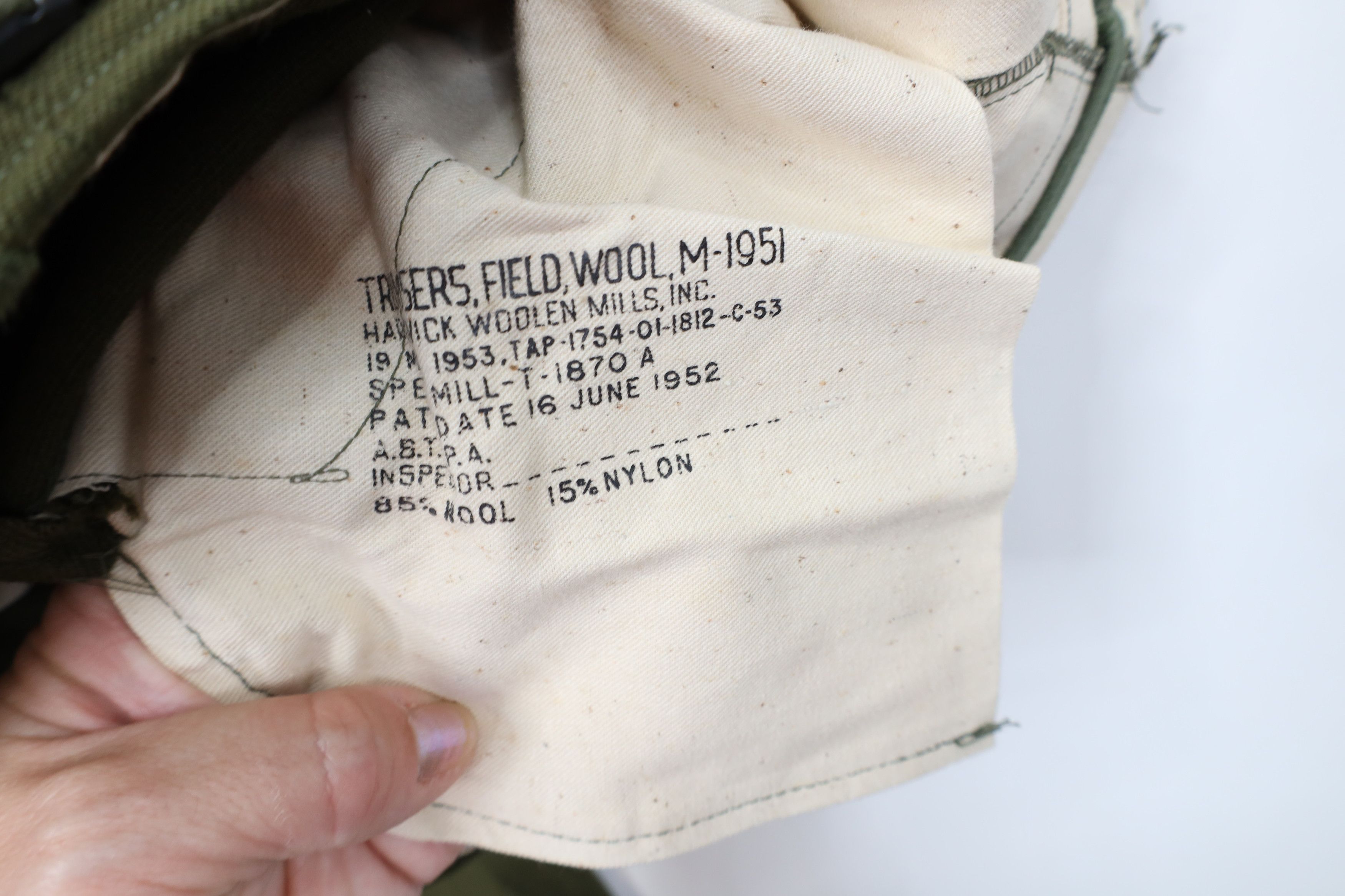 Vintage Vintage 50s Military Korean War 1951 Wide Leg Field Pants Size US 32 / EU 48 - 9 Thumbnail