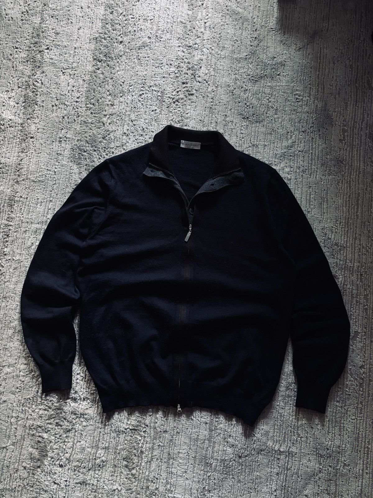 Gran Sasso Gran Sasso Wool Button Up blue sweater Size US M / EU 48-50 / 2 - 1 Thumbnail