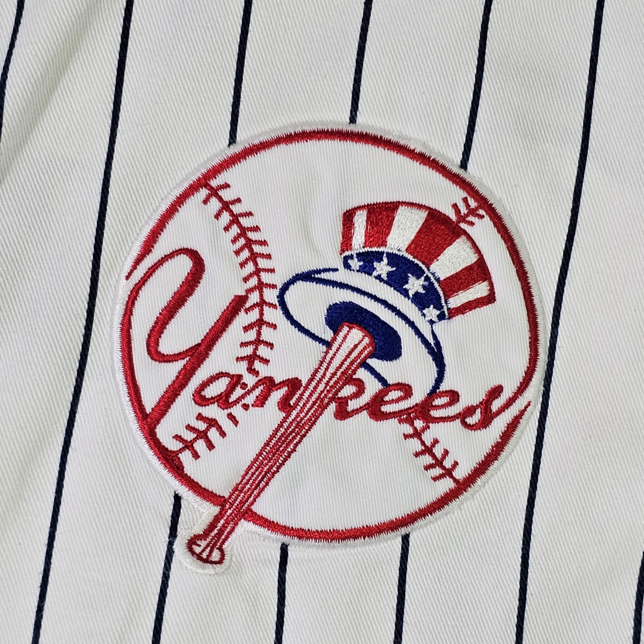 MLB × Starter × Vintage New York Yankees Vintage 90s Script Pinstripe Jersey Size US M / EU 48-50 / 2 - 3 Thumbnail