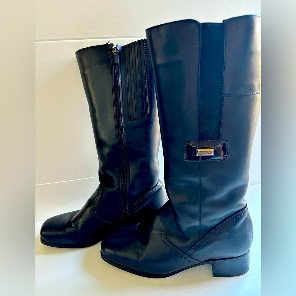 Designer Contoura Women's Real Leather Black Boots, perfect condition Size US 6 / IT 36 - 1 Thumbnail