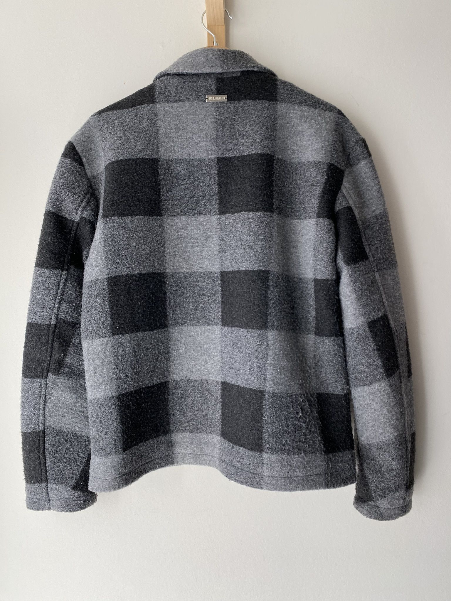 Han Kjobenhavn $810 - Zip Boxy Jacket - Black/Grey Check Size US L / EU 52-54 / 3 - 4 Thumbnail