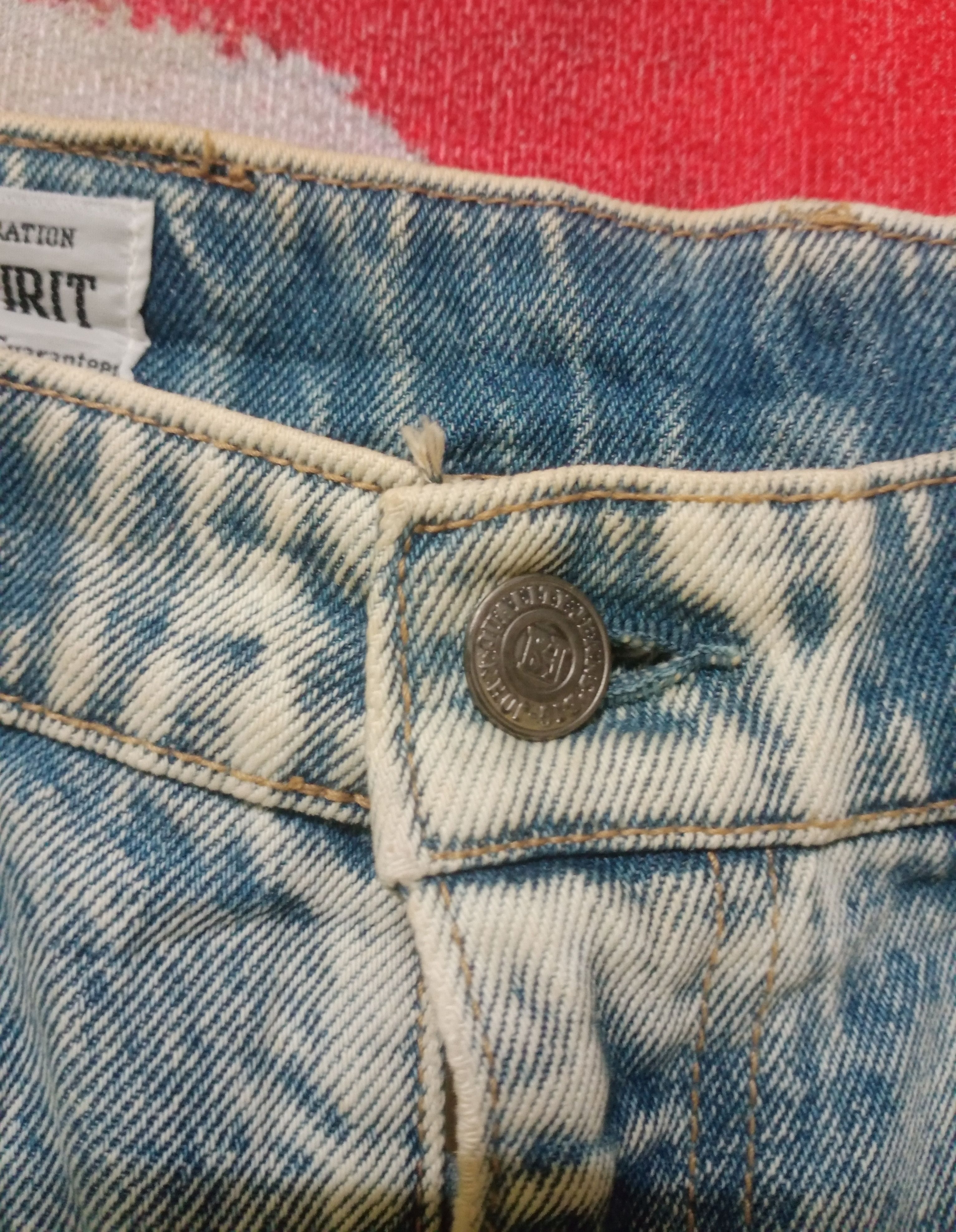 Big John Rare Vintage 90s Big John Loose Washed Denim Size US 30 / EU 46 - 6 Thumbnail