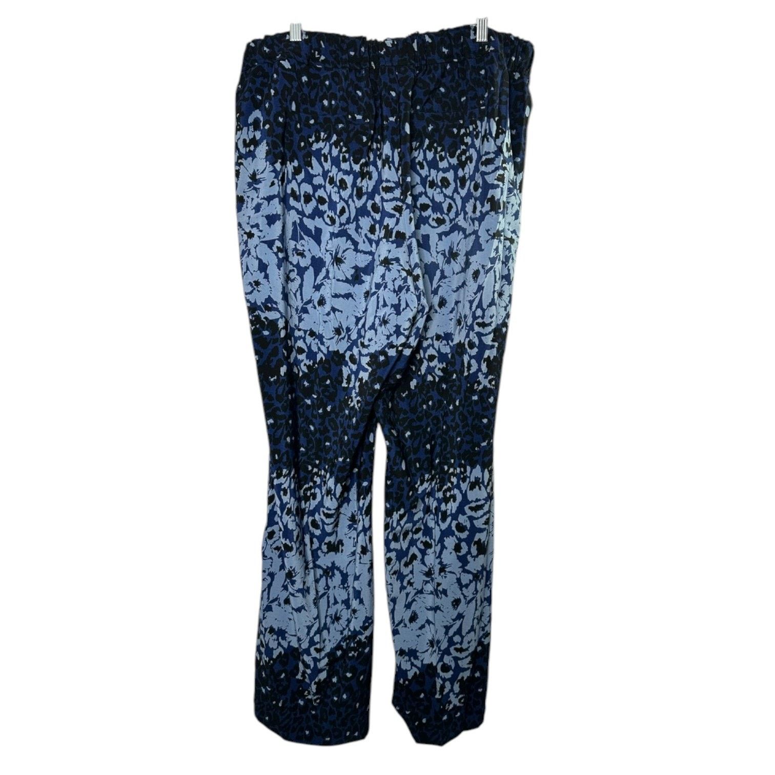 Jessica Simpson Jessica Simpson Blue Floral Wide Leg Palazzo Pants 1X New Size 42" / US 20 - 5 Thumbnail