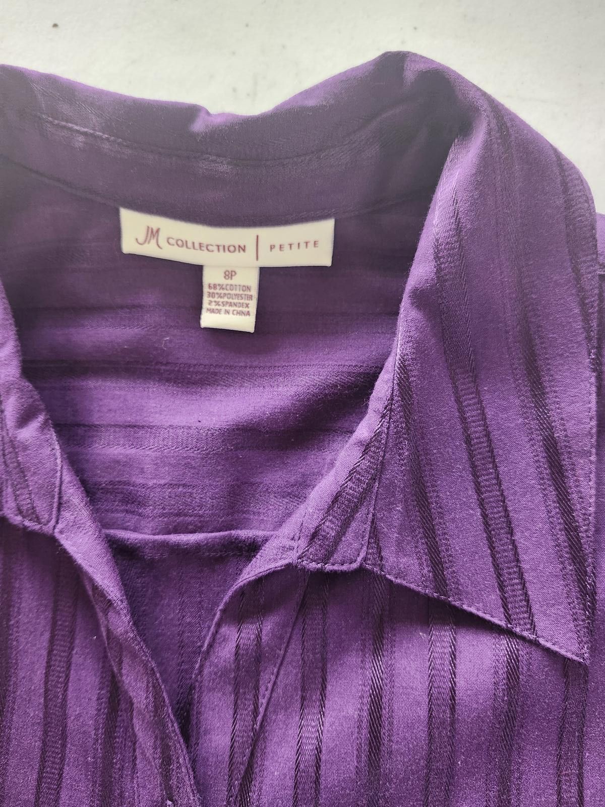 Designer Purple ribbon blouse 8p Size M / US 6-8 / IT 42-44 - 2 Thumbnail