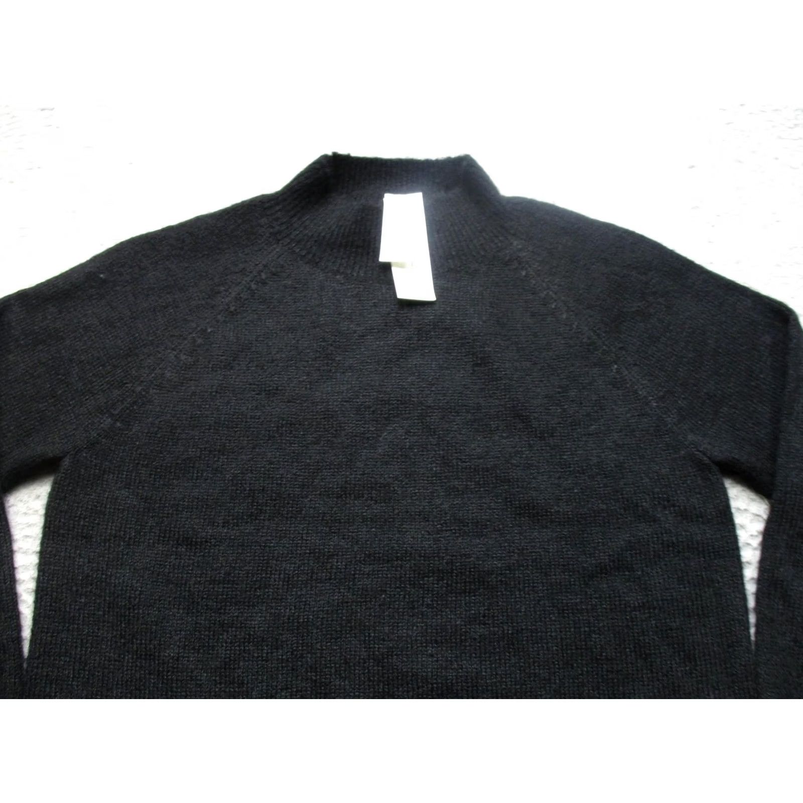 Banana Republic Banana Republic Sweater Womens S Black Wool Alpaca Crewneck Raglan Knit Pullover Size S / US 4 / IT 40 - 2 Thumbnail