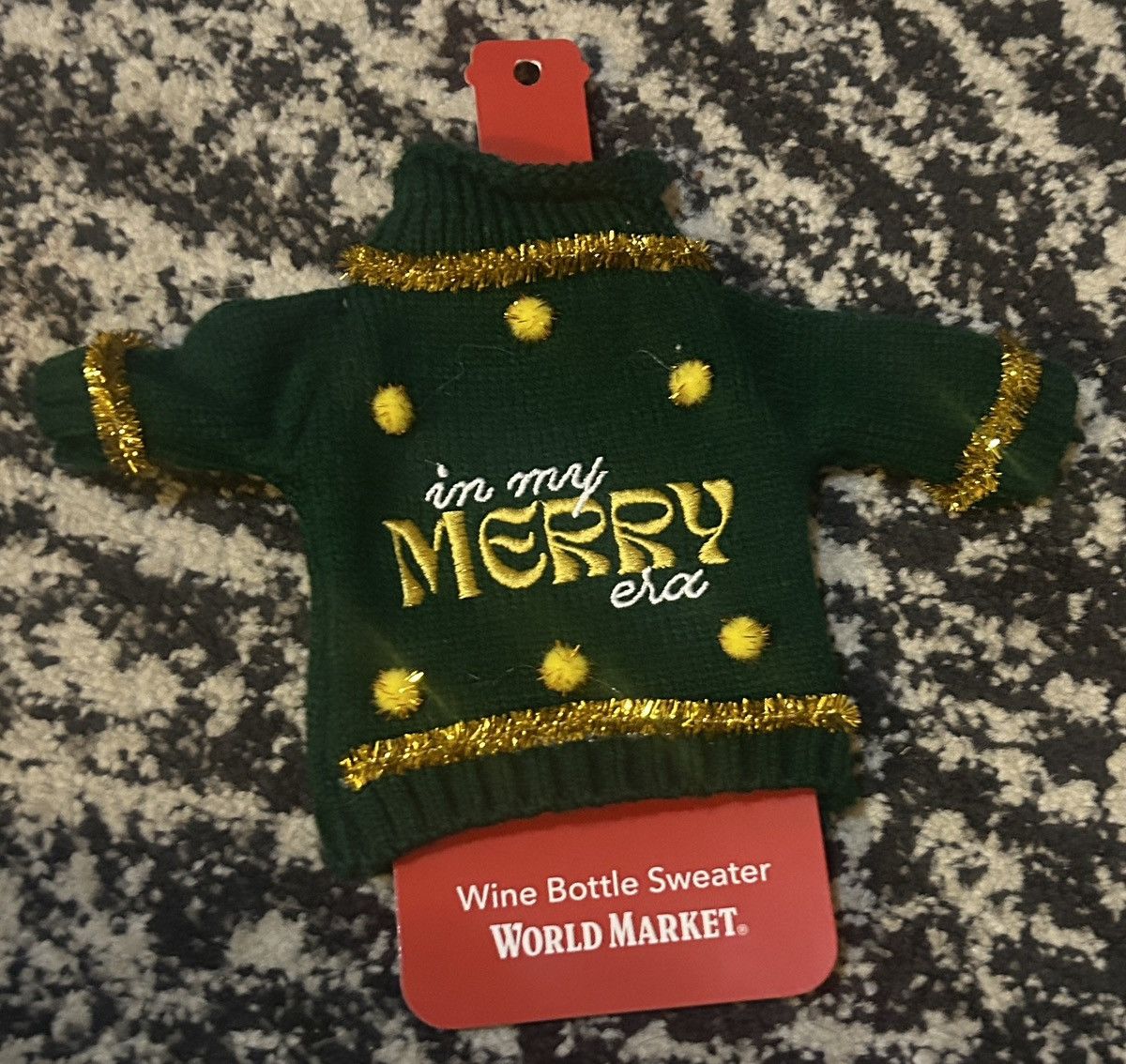 Other World Market Knit Sweater Bottle Outfit In My Merry Era Size ONE SIZE - 2 Thumbnail