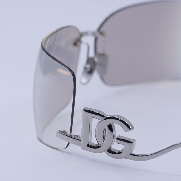 Dolce & Gabbana Dolce & Gabbana DG2319 05/6G Sunglasses Silver Rectangle Size ONE SIZE - 8 Thumbnail