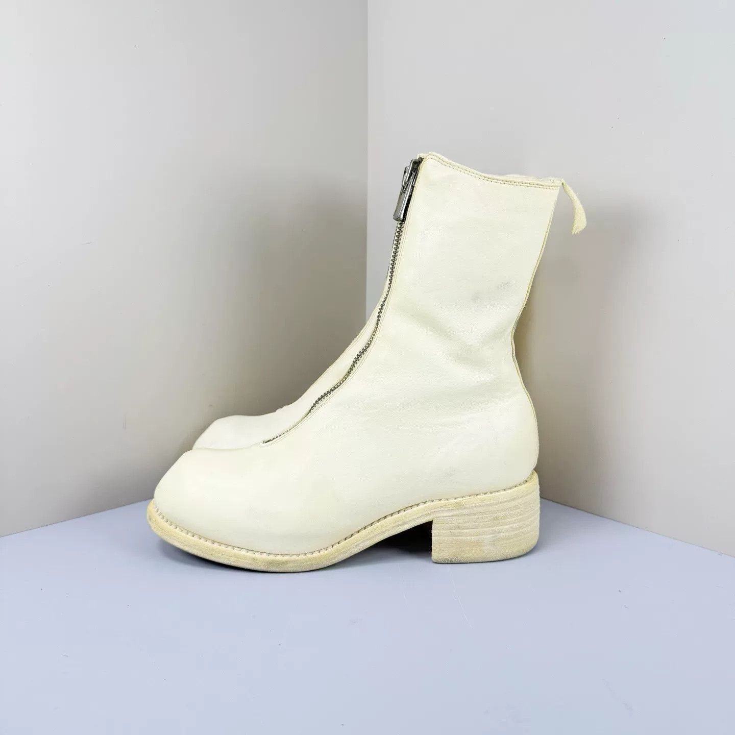 Guidi Guidi PL2 White Horse Leather Ankle Boots Size US 5.5 / IT 35.5 - 1 Thumbnail