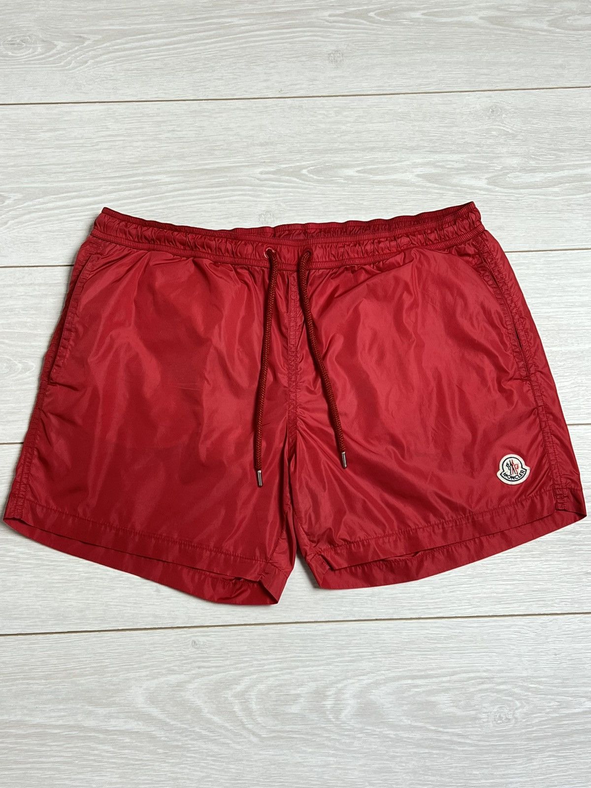 Moncler Moncler Red Boxer Mare Swim Shorts L-XL Logo Size US 34 / EU 50 - 1 Thumbnail