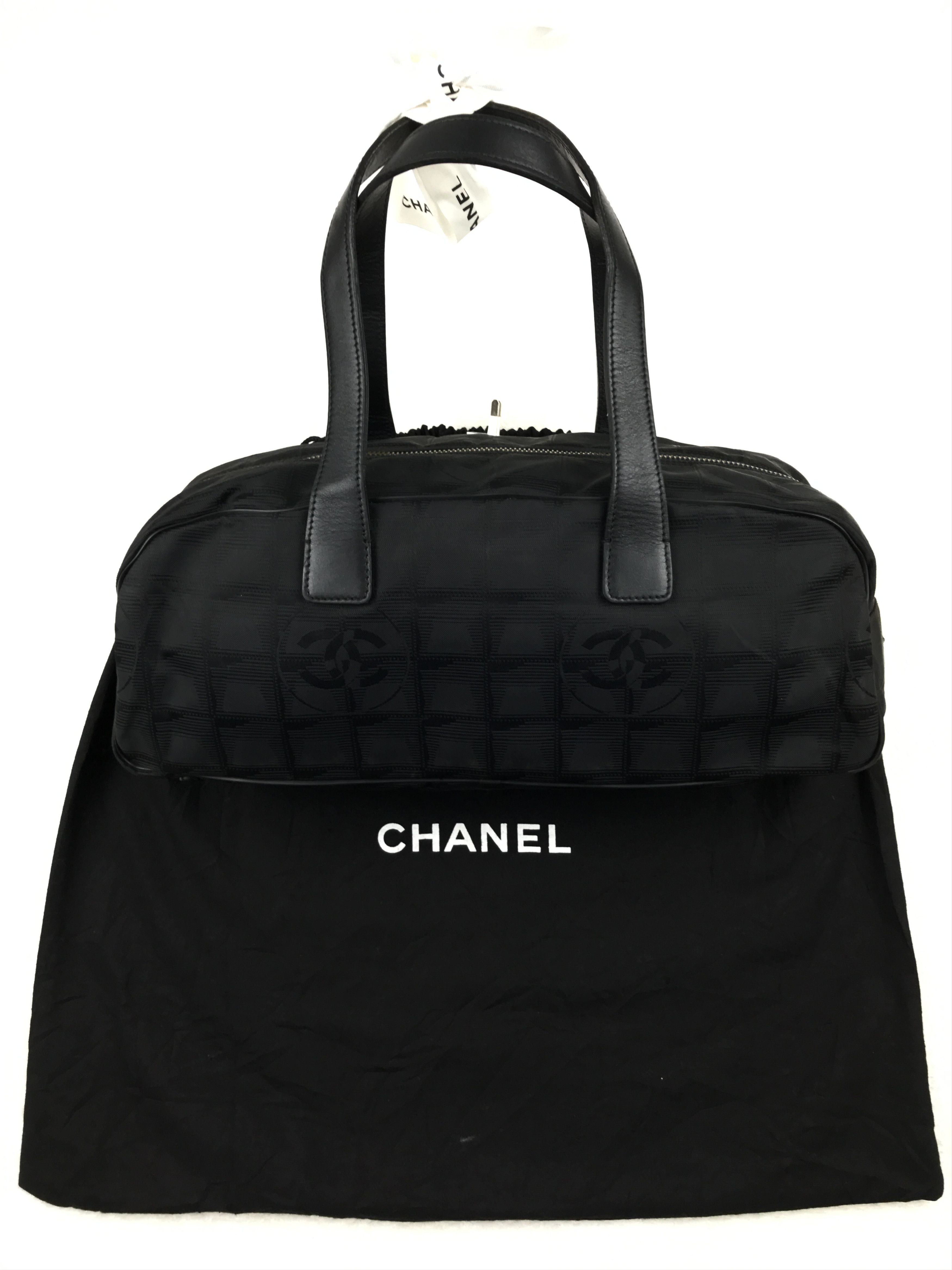 Chanel Vintage Chanel Travel Line Bowler Handbag With Cotton Bag Size ONE SIZE - 2 Thumbnail