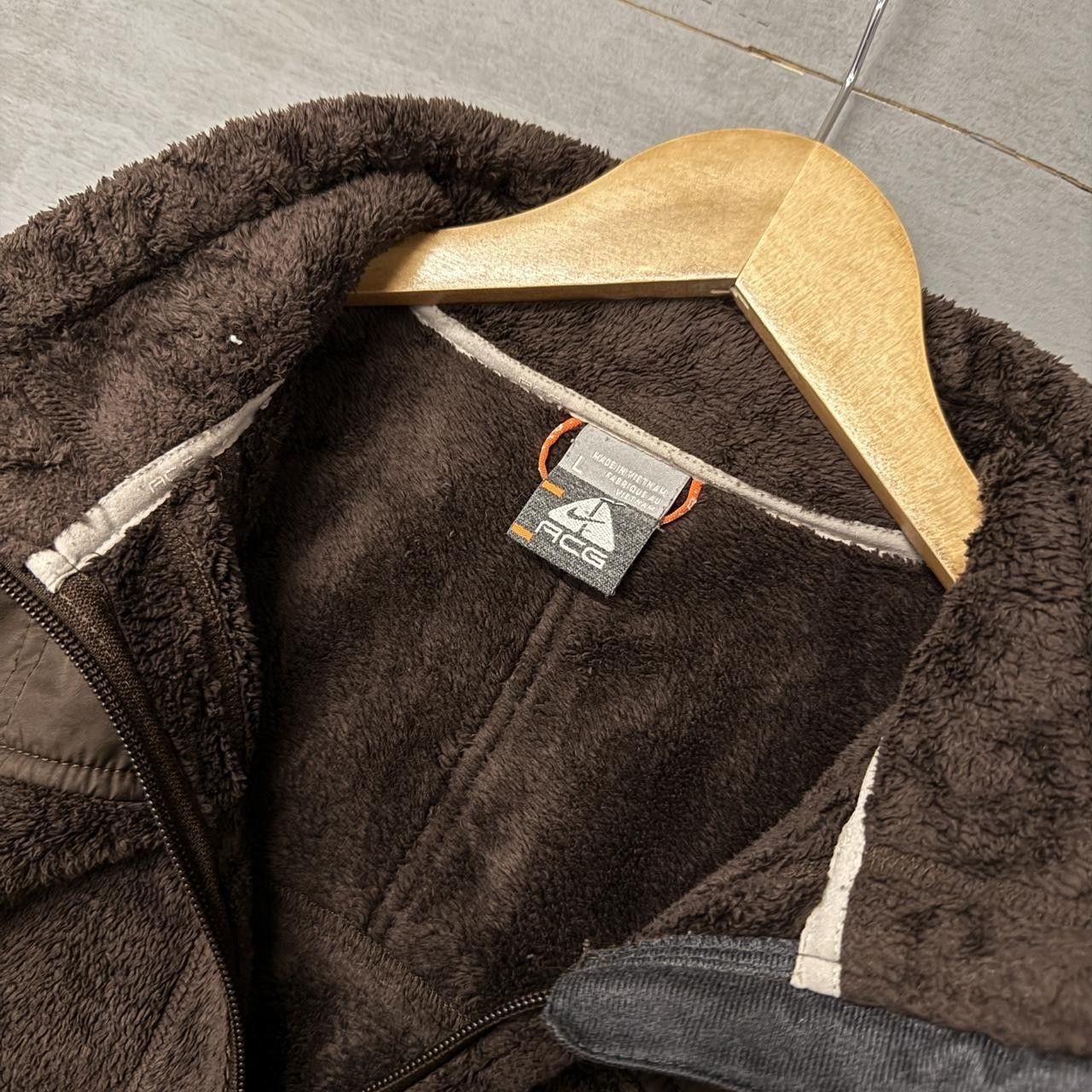 Nike ACG Nike ACG Vintage Brown Zip Up Fleece Jacket Large Size US L / EU 52-54 / 3 - 5 Thumbnail