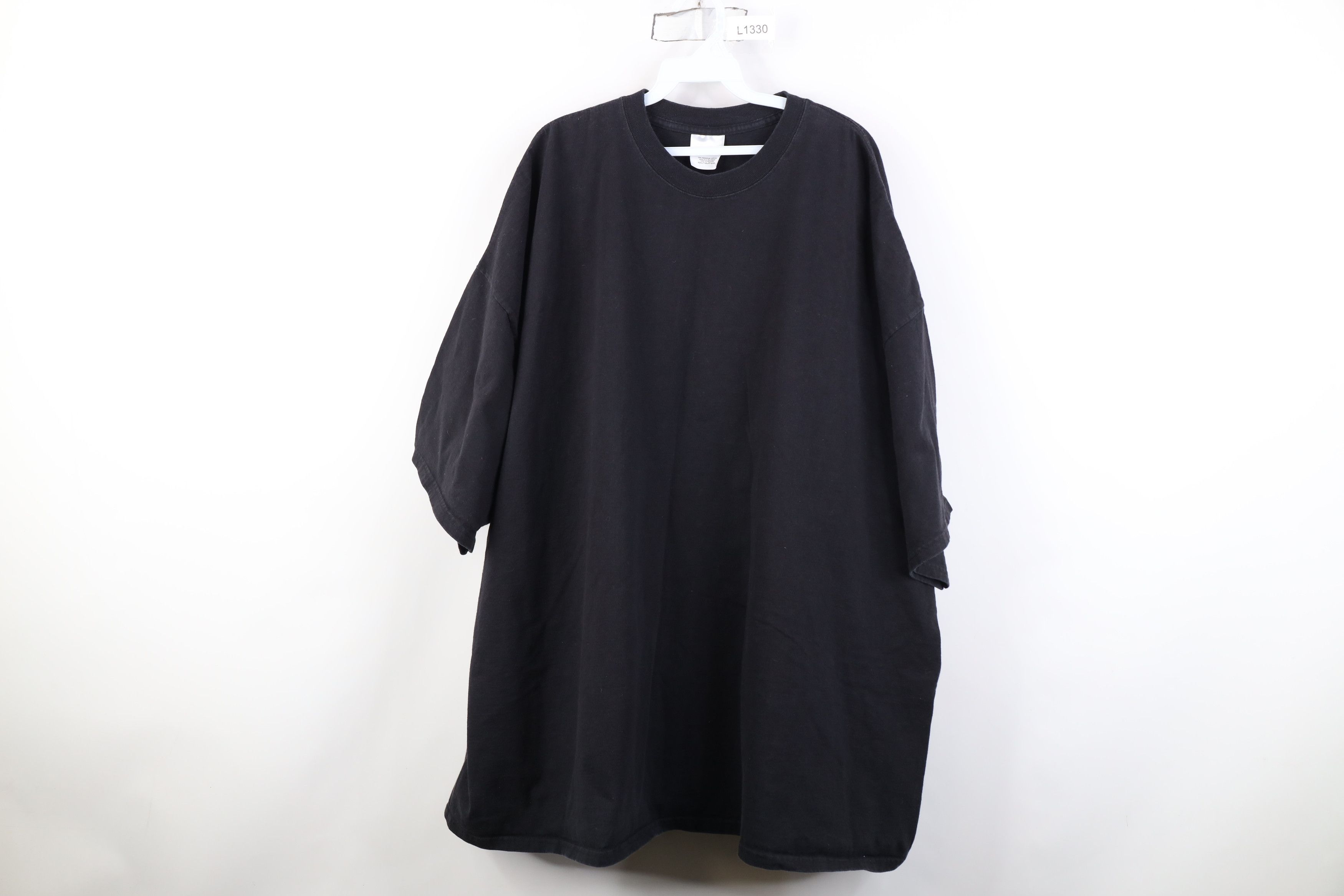 Vintage Vintage 90s Y2K Streetwear Short Sleeve T-Shirt Black Cotton Size US XXL / EU 58 / 5 - 1 Thumbnail