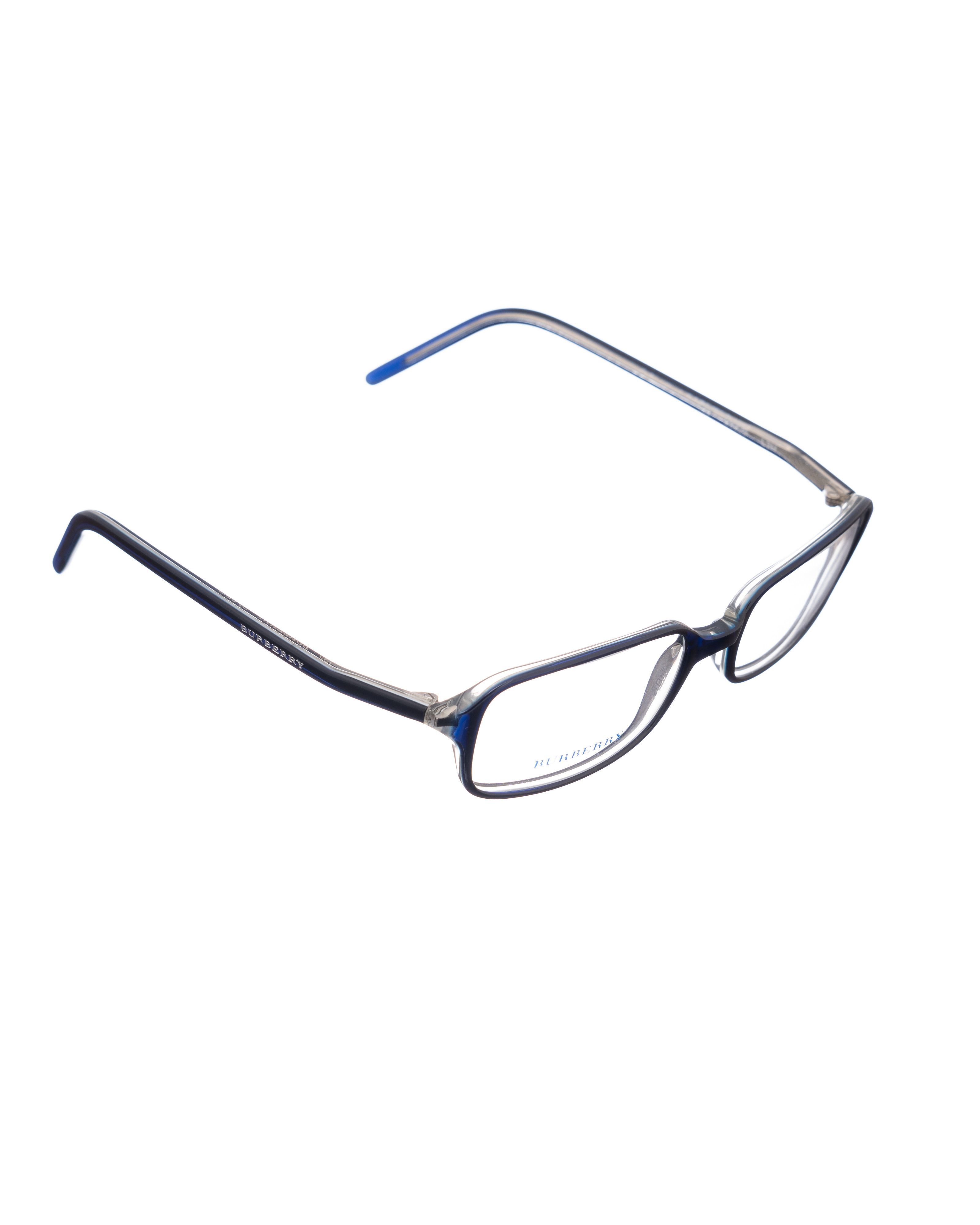 Burberry Burberry 90s Navy Blue Clear Plastic Glasses Size ONE SIZE - 1 Thumbnail