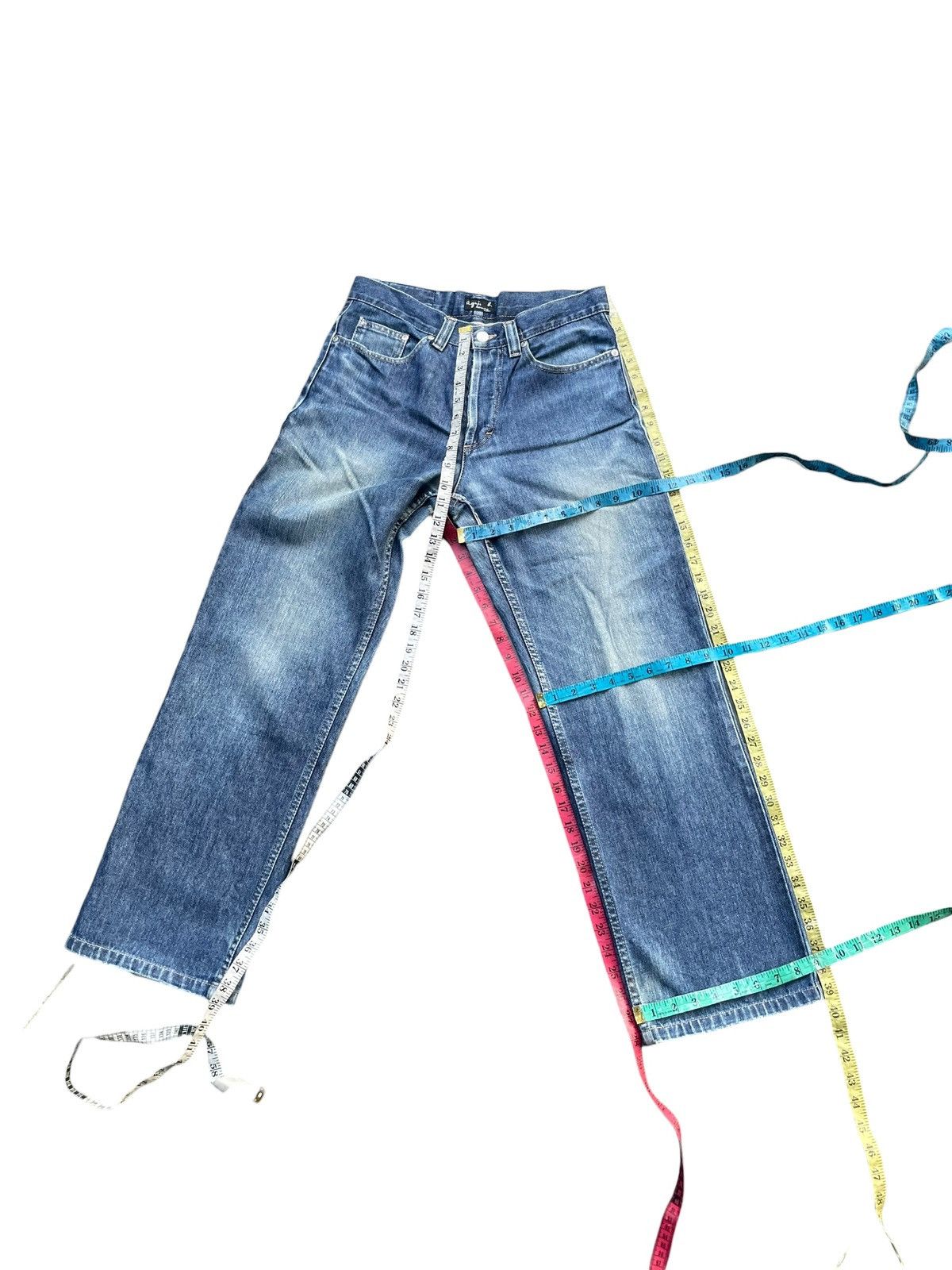 agnes b. Vintage Agnes B Distresed Denim Size US 31 - 18 Thumbnail