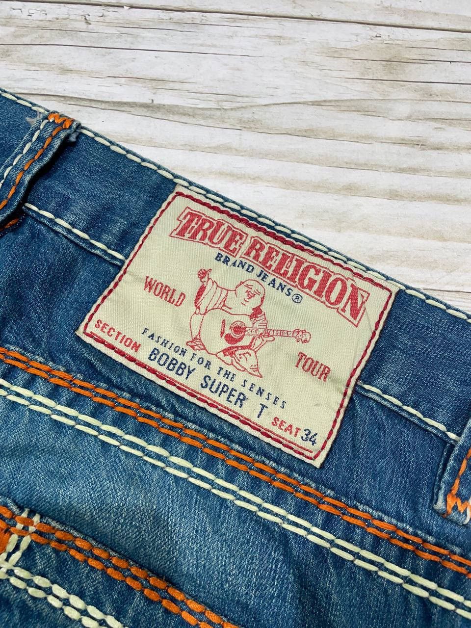 True Religion Vintage True Religion Bobby Super T Denim Jeans Y2K Size US 34 / EU 50 - 19 Thumbnail