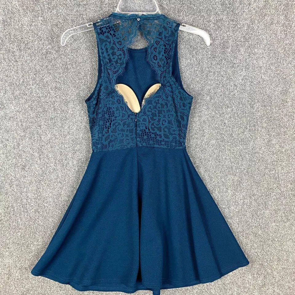 Other Francesca's Dress Women's XS A-Line Blue Polyester Blend Size XS / US 0-2 / IT 36-38 - 7 Thumbnail