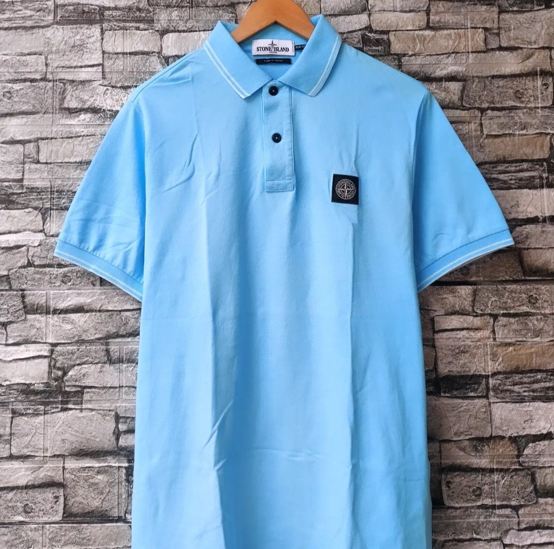 Stone Island STONE ISLAND Mens Polo Shirt Slim Fit Size US L / EU 52-54 / 3 - 2 Thumbnail