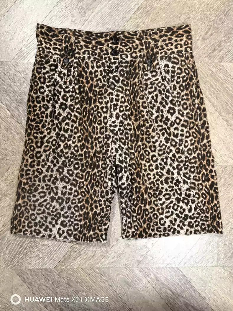 image of Visvim 23Ss Coronel Shorts Leopard, Men's (Size 31)