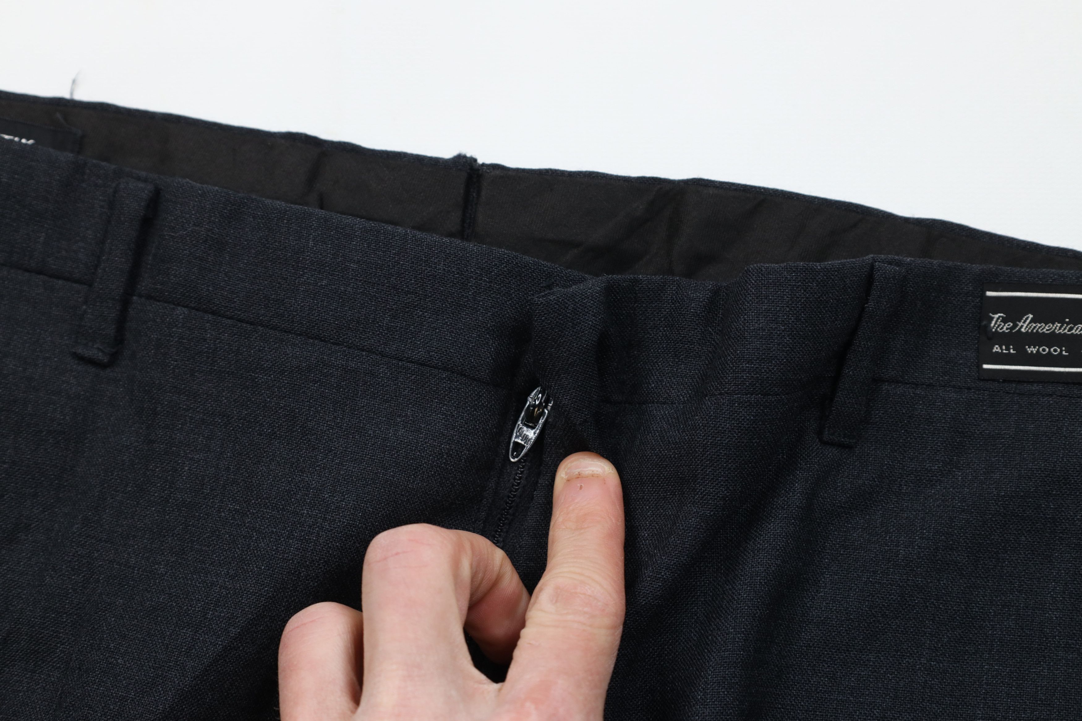 Vintage Vintage 60s Streetwear Knit Chino Pants Charcoal Gray USA Size US 36 / EU 52 - 9 Thumbnail