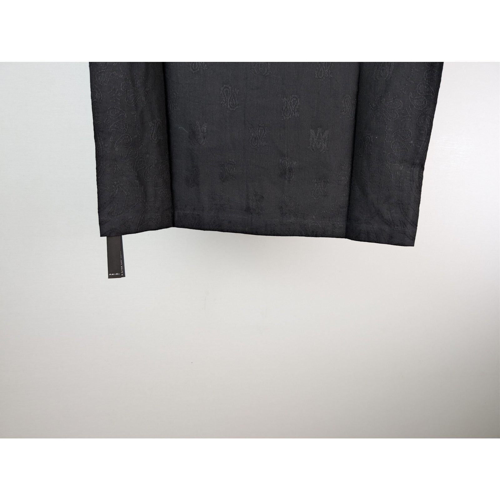 Amiri o1rshd1 MA Bandana Linen Camp Shirt in Black S Size US S / EU 44-46 / 1 - 13 Thumbnail