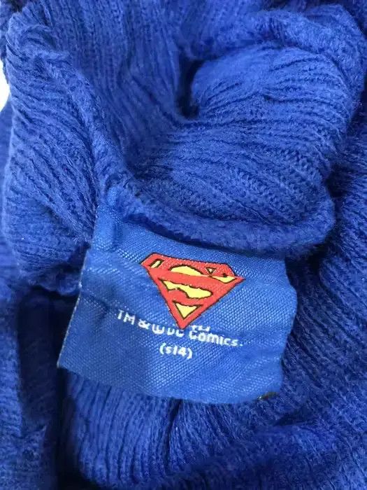 Cartoon Network × DC Comics Vintage Superman Big Logo Beanie Hat Size ONE SIZE - 4 Thumbnail