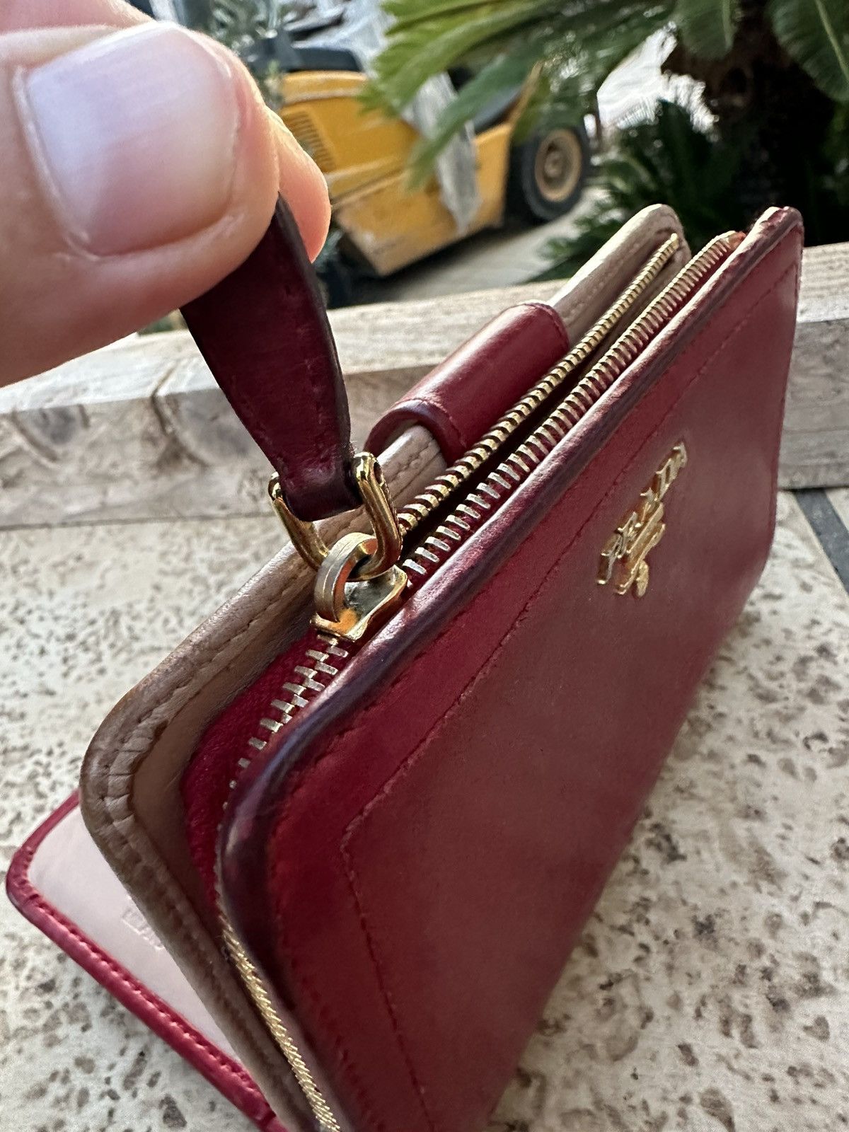 Prada Prada Wallet Leather Cherry Size ONE SIZE - 8 Thumbnail