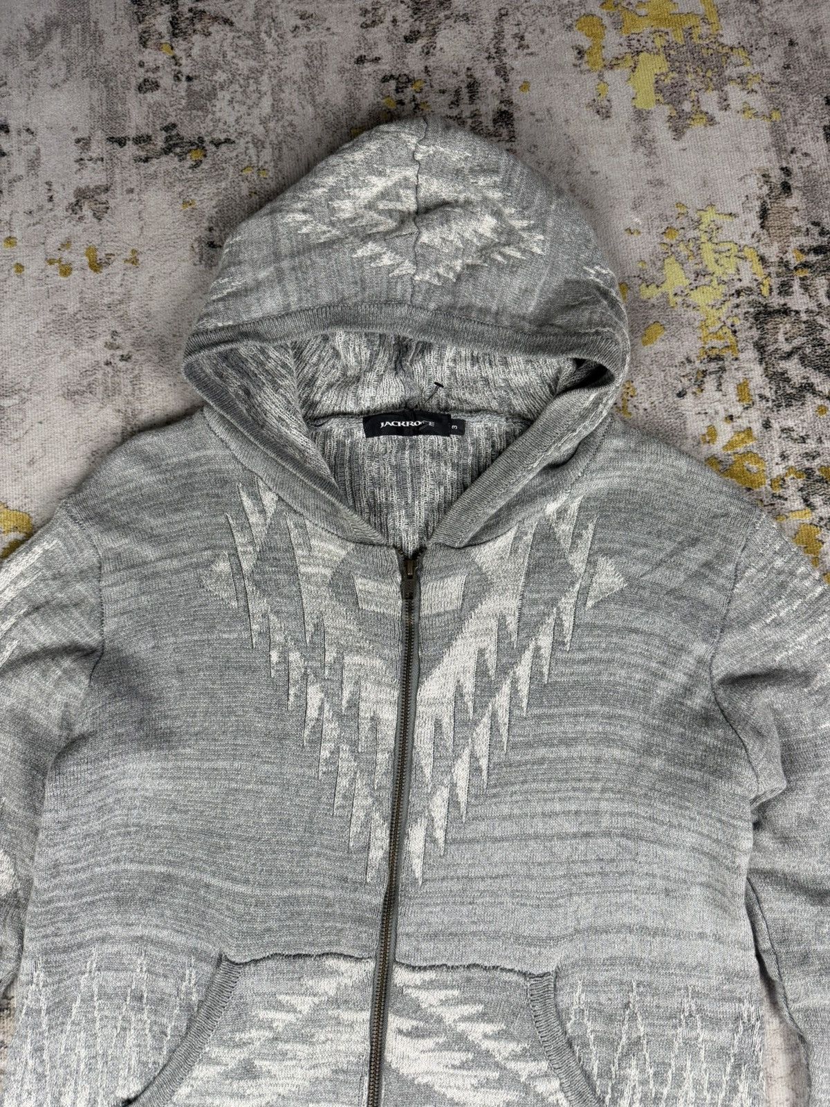 JACKROSE Vintage 90s Jackrose Navajo Sweater knit Hoodie Size US M / EU 48-50 / 2 - 4 Thumbnail