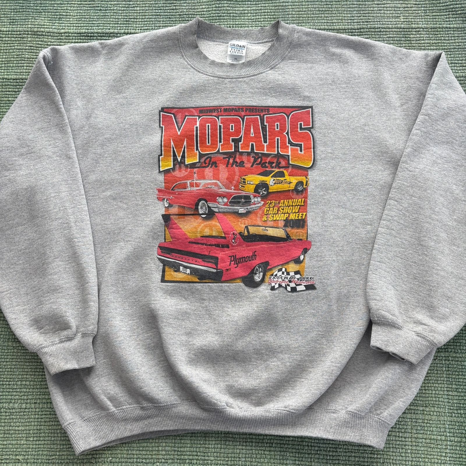 Gildan × Vintage Vintage MOPAR Cars Sweatshirt Y2K Cotton XXL Size US XXL / EU 58 / 5 - 1 Thumbnail