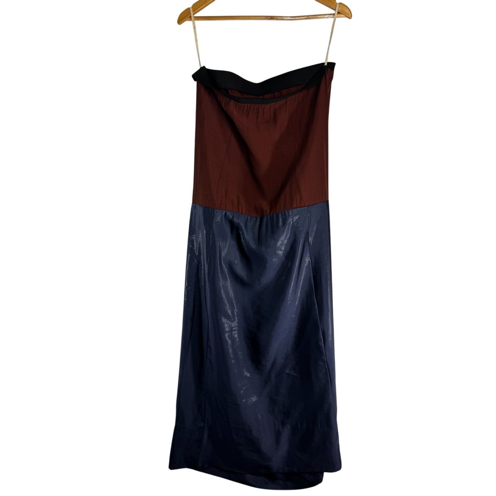 Marni Marni Dress Blue Burgundy Strapless Made Italy Strap size 44 Size XL / US 12-14 / IT 48-50 - 6 Thumbnail