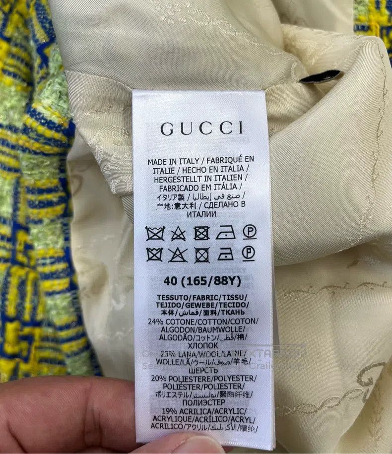 Gucci Gucci Green stitching plaid gold buckle small fragrant sty Size S / US 4 / IT 40 - 5 Thumbnail