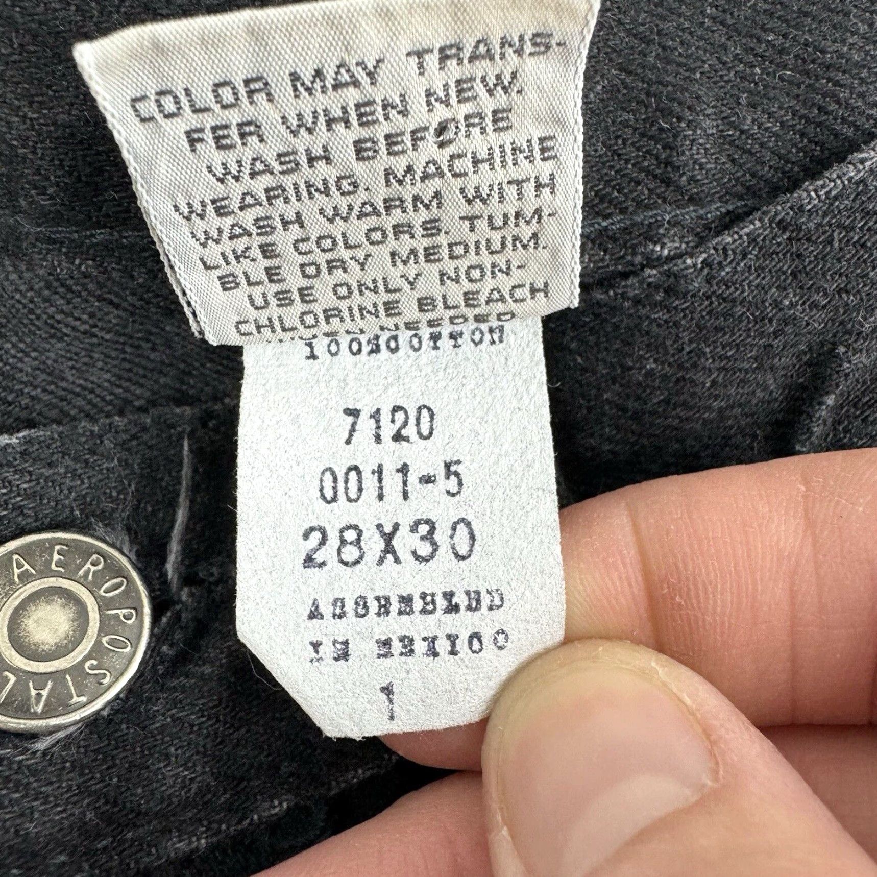 Vintage VINTAGE Aéropostale Jeans Women Regular 28 29 Black High Rise USA Made Mom Jeans Womens Jeans Size 28" / US 6 / IT 42 - 5 Thumbnail