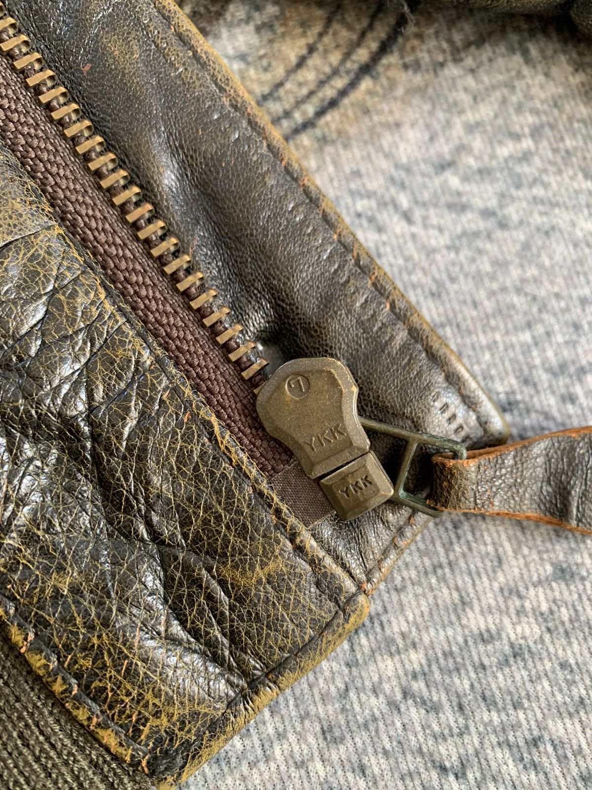 Leather Vtg Lucky Strike Embossed Logo Leather Jacket Size US L / EU 52-54 / 3 - 11 Thumbnail