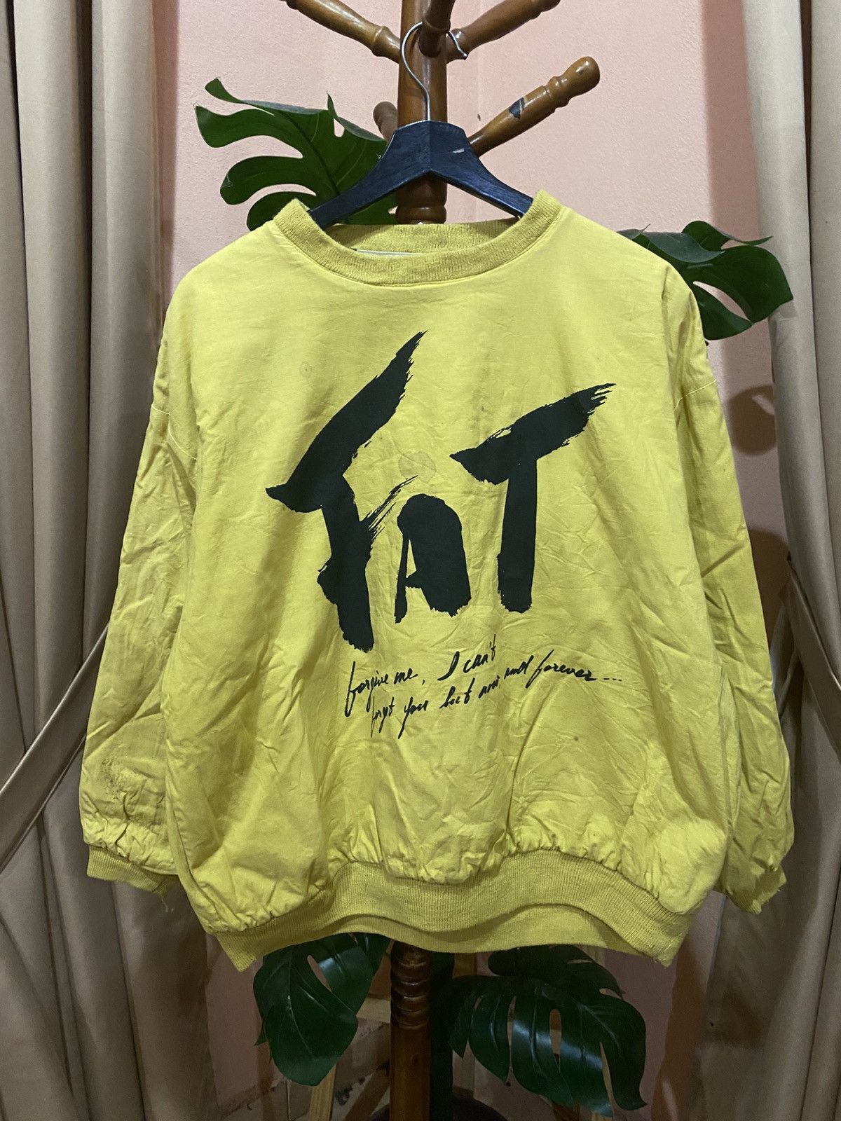 Other Vintage Yellow & Graphic Reversible Sweatshirt Streetwear Size US M / EU 48-50 / 2 - 9 Thumbnail