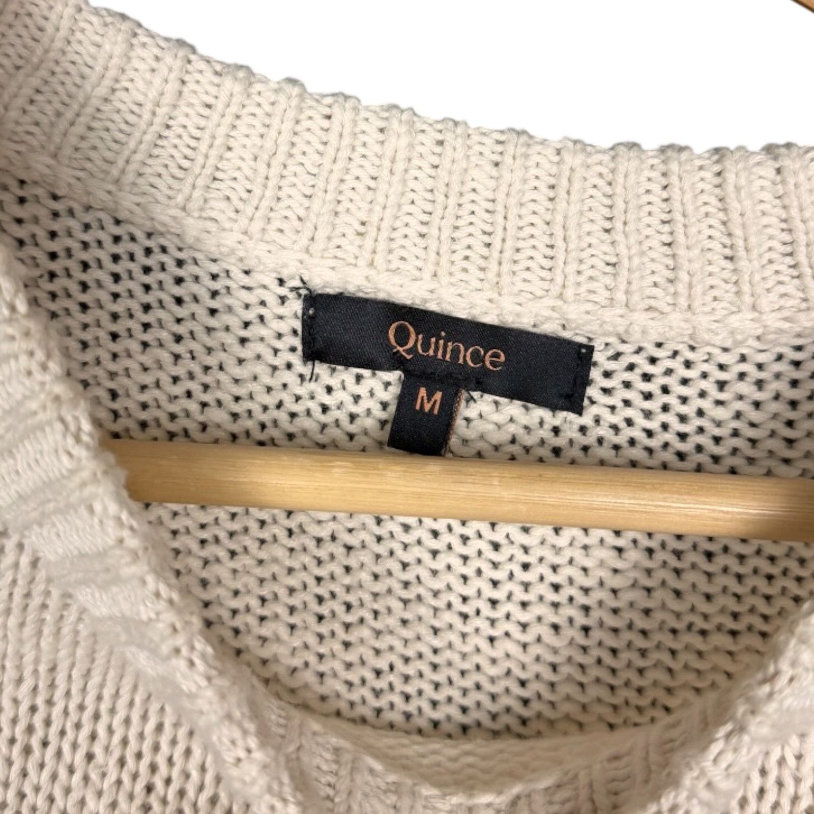 Quince Quince Oversized Sweater Womens Medium Cream Linen Blend Size M / US 6-8 / IT 42-44 - 3 Thumbnail
