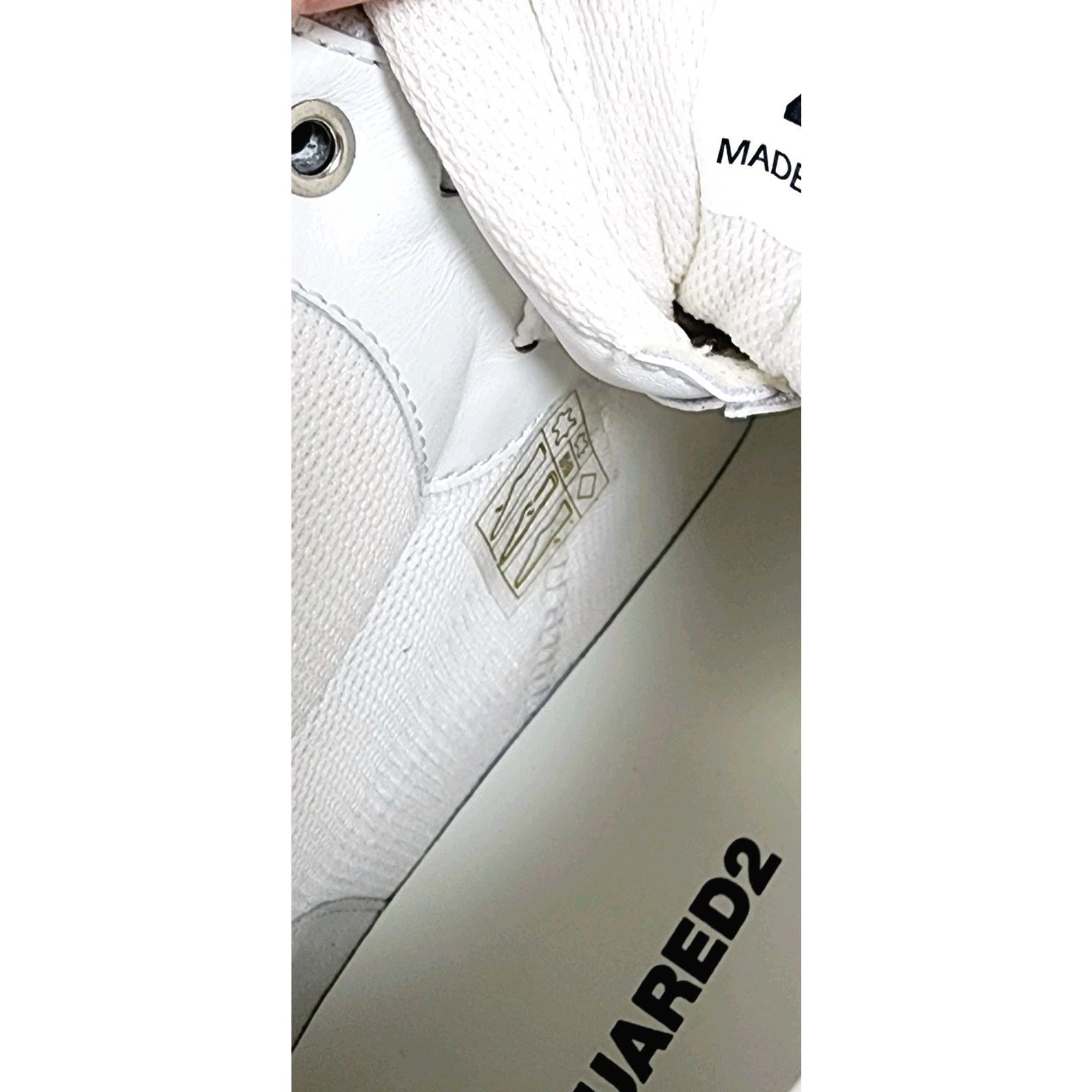 Dsquared2 DSQUARED2 Leather High Top Sneakers US7.5 EU40 Made in Italy Size US 7.5 / EU 40-41 - 10 Thumbnail