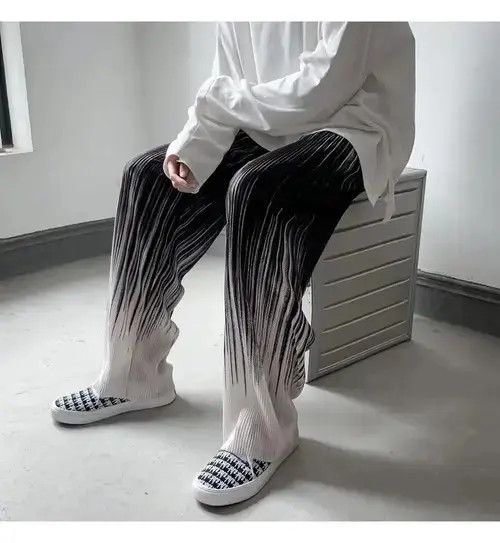 Japanese Brand × Vintage Man Casual Pants Harajuku Wide Leg Oversize Size US 30 / EU 46 - 2 Thumbnail