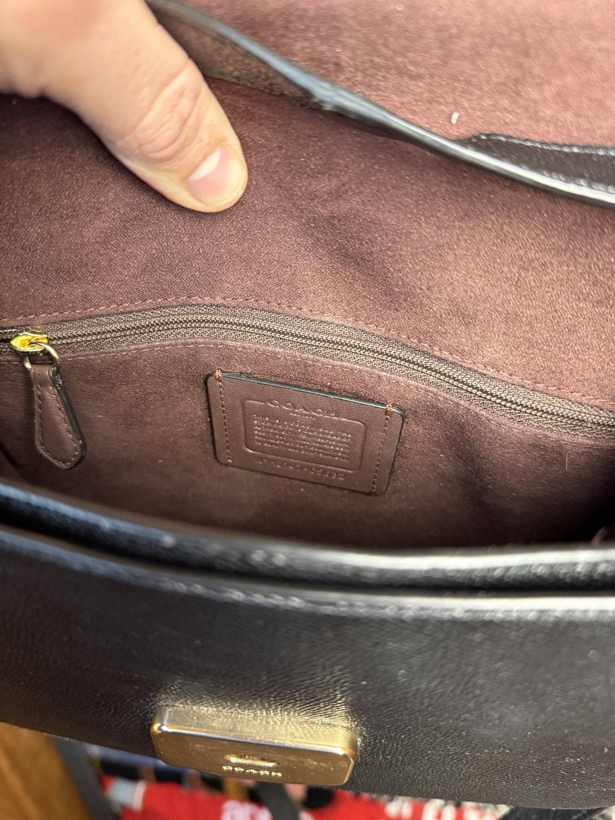 Coach Coach Bag Black Leather Y2K Size ONE SIZE - 10 Thumbnail
