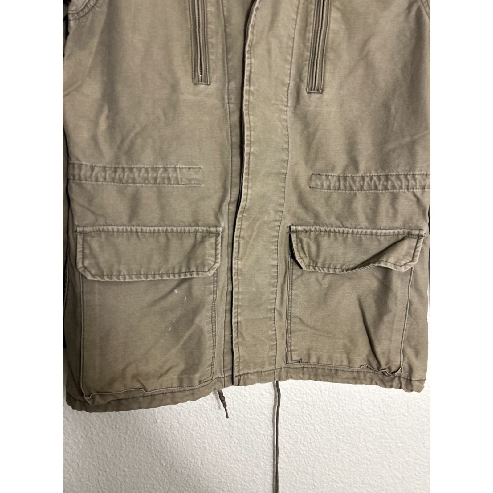 Obey VINTAGE Obey Womens Small Army Green Field Jacket Pocket Buttons Cinched Size S / US 4 / IT 40 - 5 Thumbnail