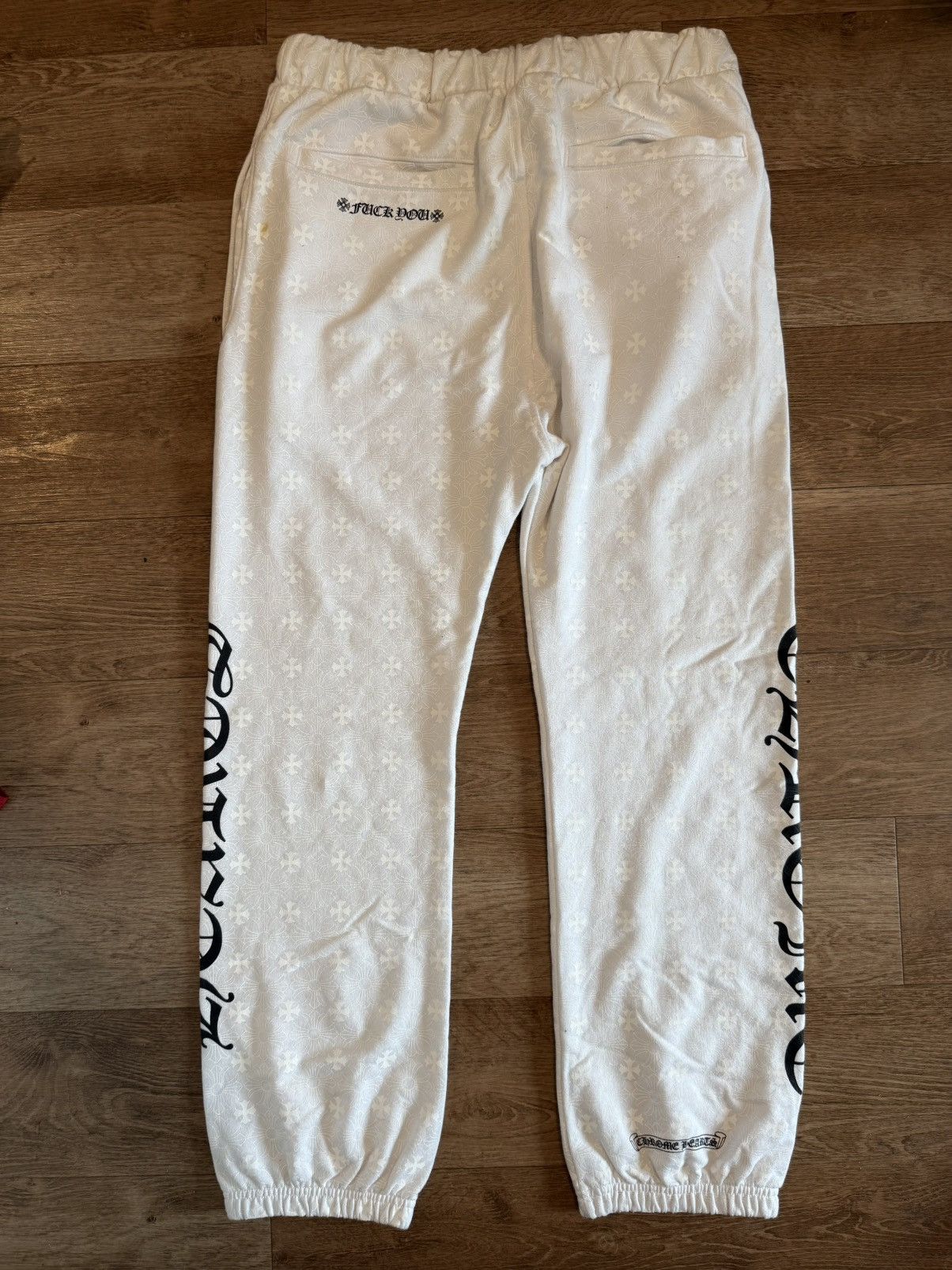 Chrome Hearts Chrome Hearts White Monogram Sweatpants Size US 34 / EU 50 - 2 Thumbnail