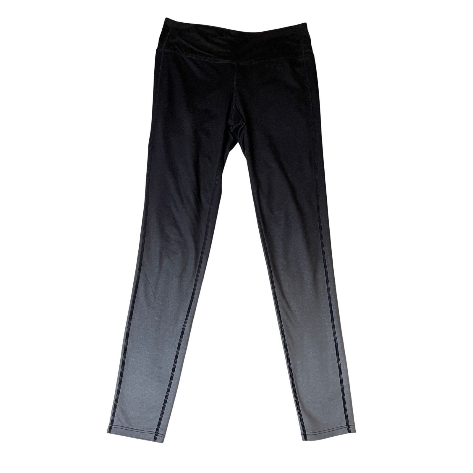 Athleta Athleta Activewear Ombre Black & Gray Workout Leggings Med Size 29" - 1 Thumbnail