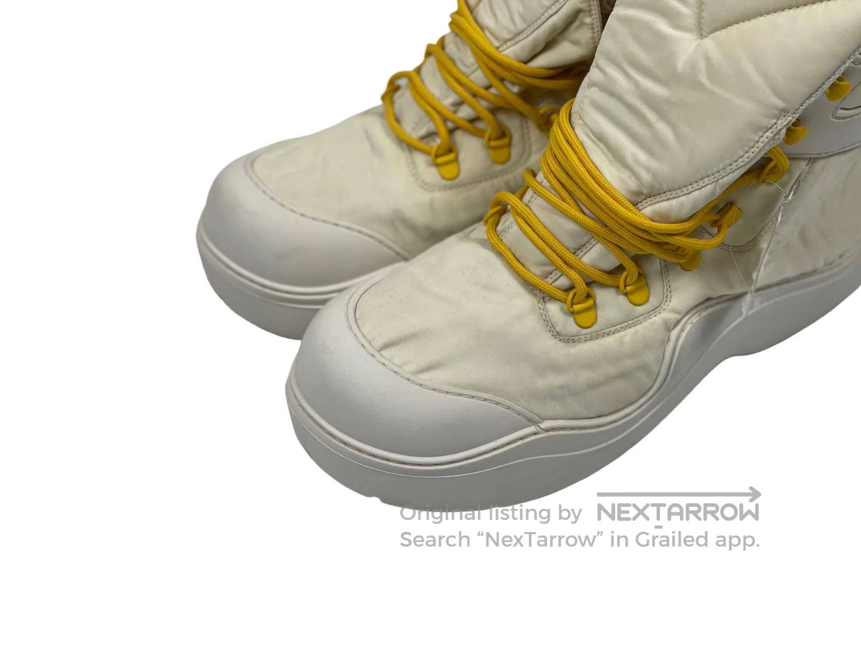 Bottega Veneta Bottega Veneta Mountaineering Boots White and Yellow Color Size US 11 / EU 44 - 2 Thumbnail
