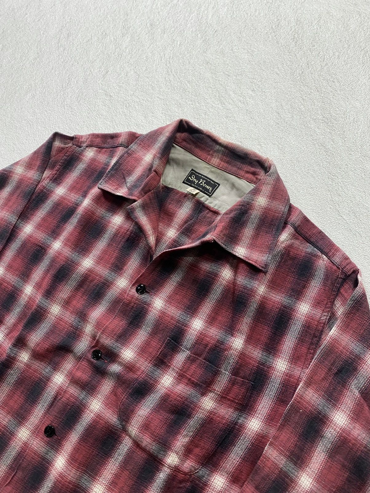 Dry Bones × Japanese Brand × Toyo Enterprises Dry Bones Plaid Flannel Shirt Size US L / EU 52-54 / 3 - 2 Thumbnail