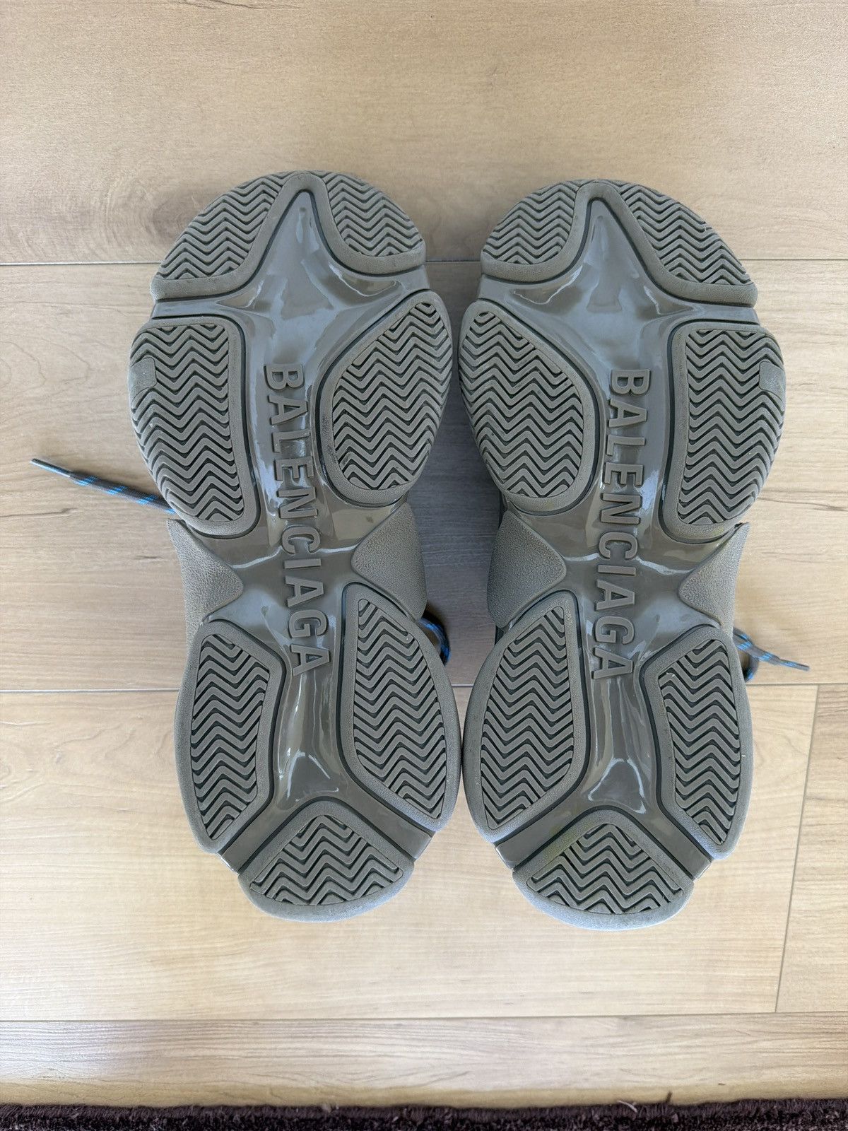 Balenciaga Balenciaga Triple S Sneakers – Taupe/Blue – EU 42 Size US 9 / EU 42 - 6 Thumbnail