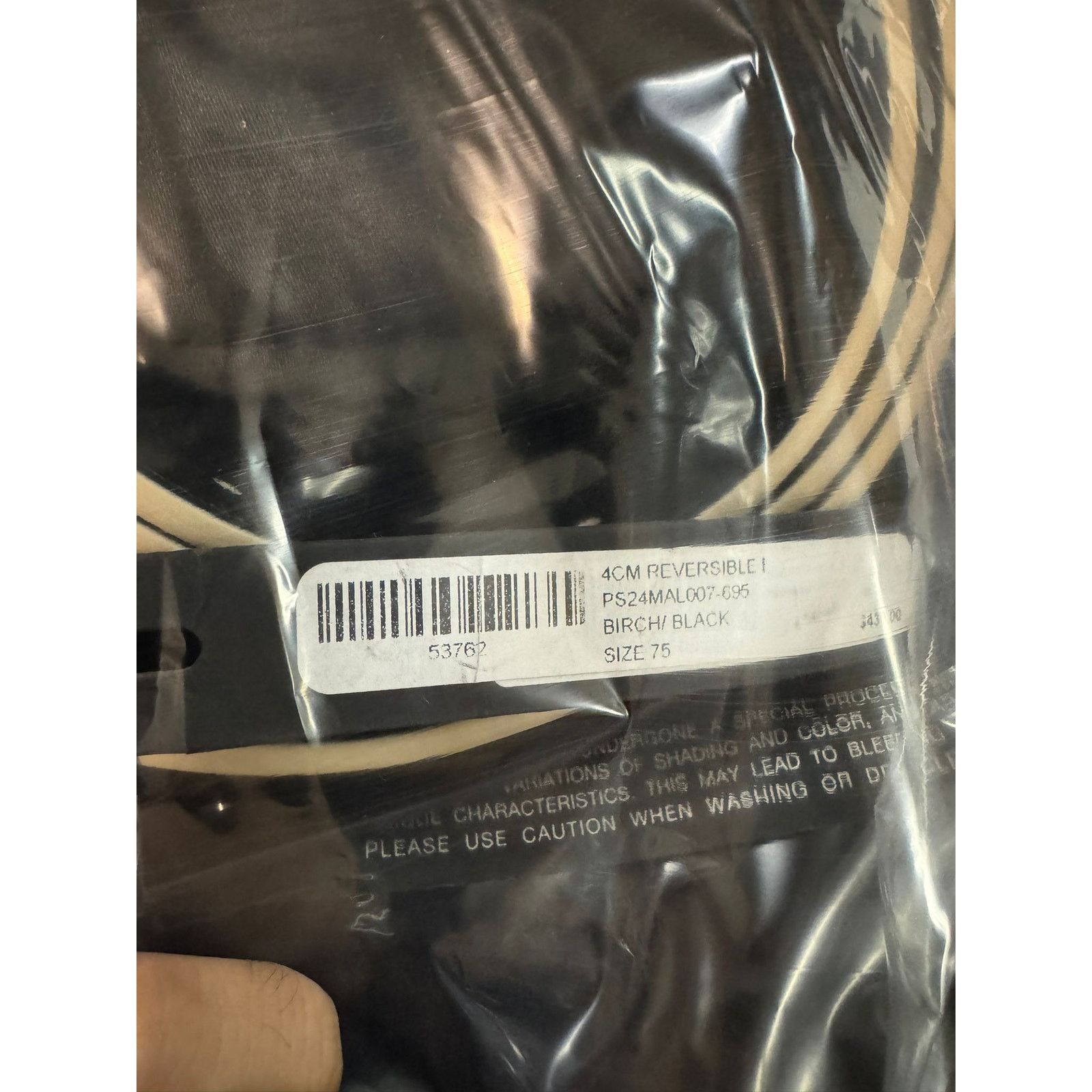 Amiri o1rshd1 Size: 75cm / 4cm Reversible Belt in Birch/Black Size 30 - 8 Thumbnail