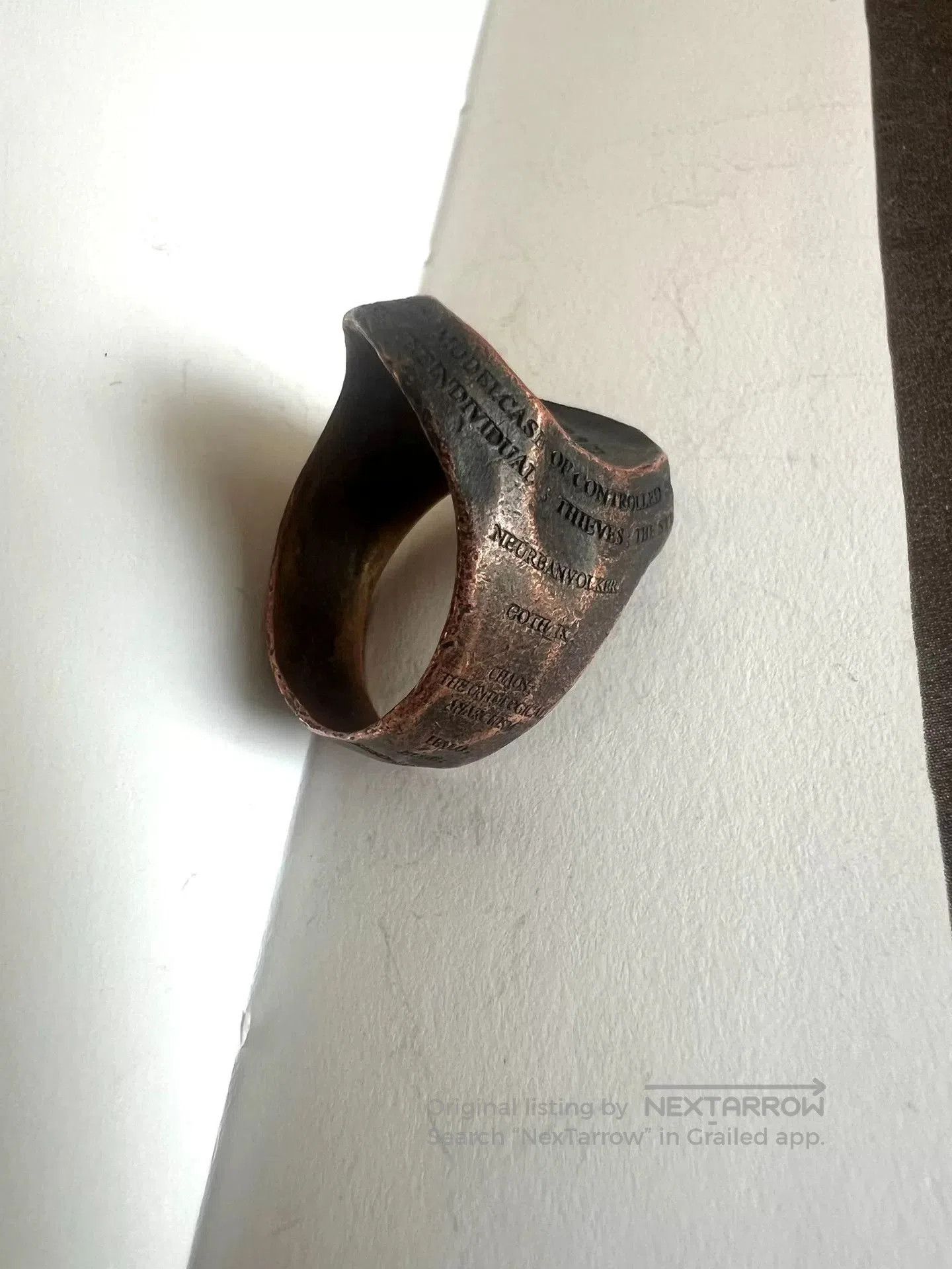 Julius Julius 7 Industrial Silver Ring Limited Edition. Size ONE SIZE - 8 Thumbnail