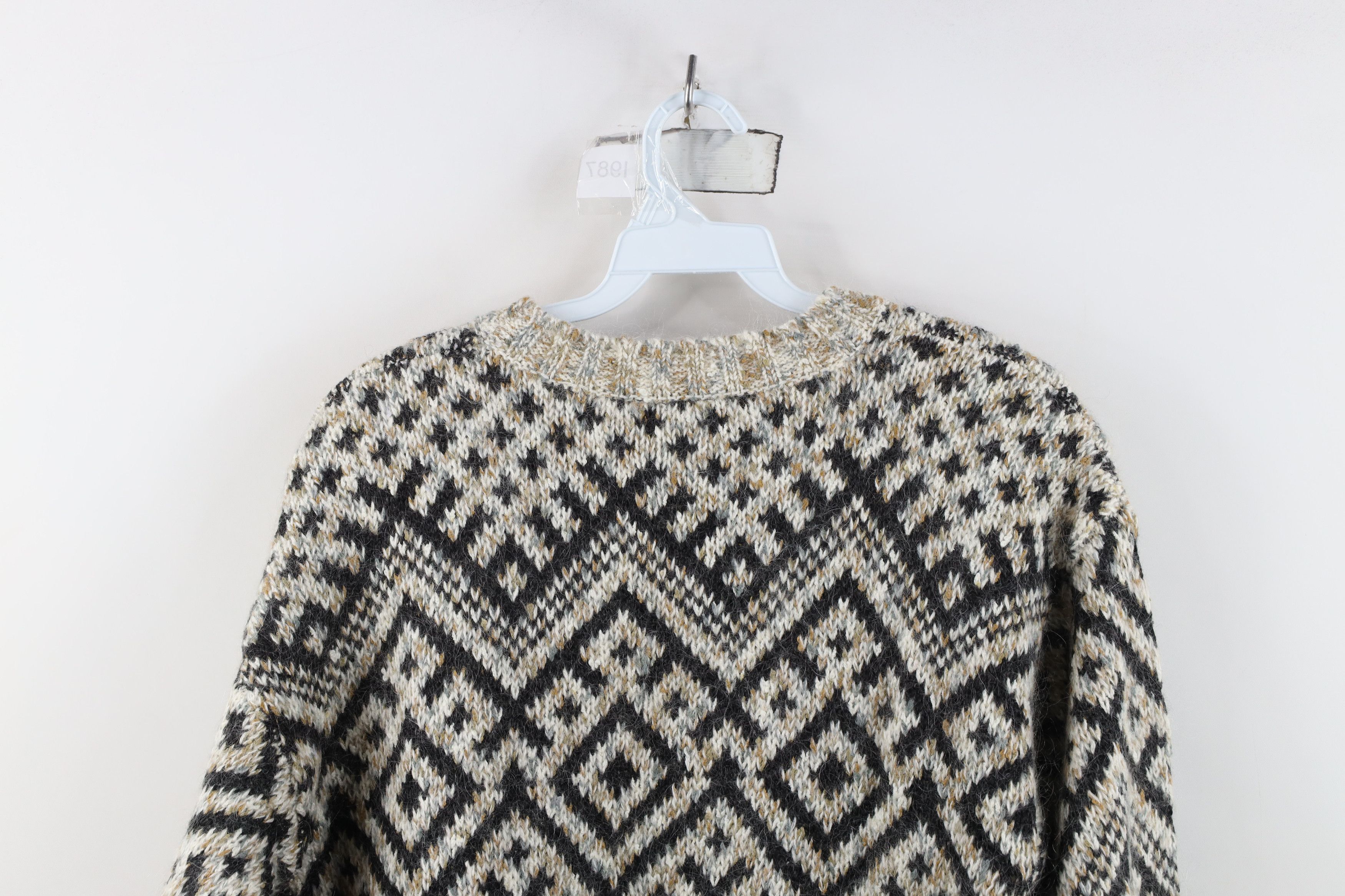 Vintage Vintage 90s Streetwear Wool Mohair Blend Knit Sweater Size M / US 6-8 / IT 42-44 - 8 Thumbnail