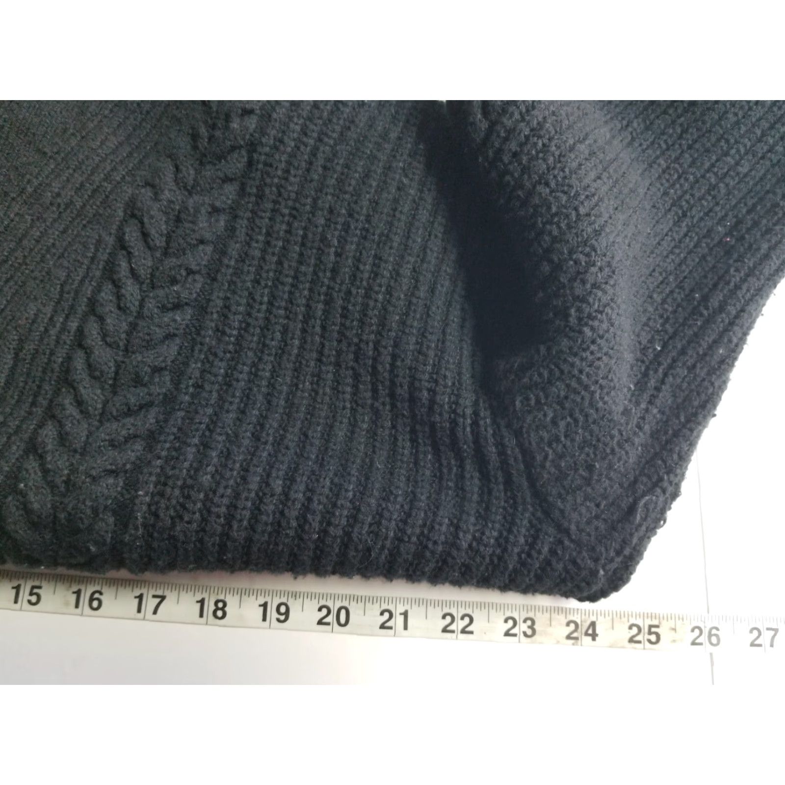 Nili Lotan Nili Lotan x Target Women’s Quarter Zip Cable Knit Pullover Sweater Black Size M Size M / US 6-8 / IT 42-44 - 4 Thumbnail